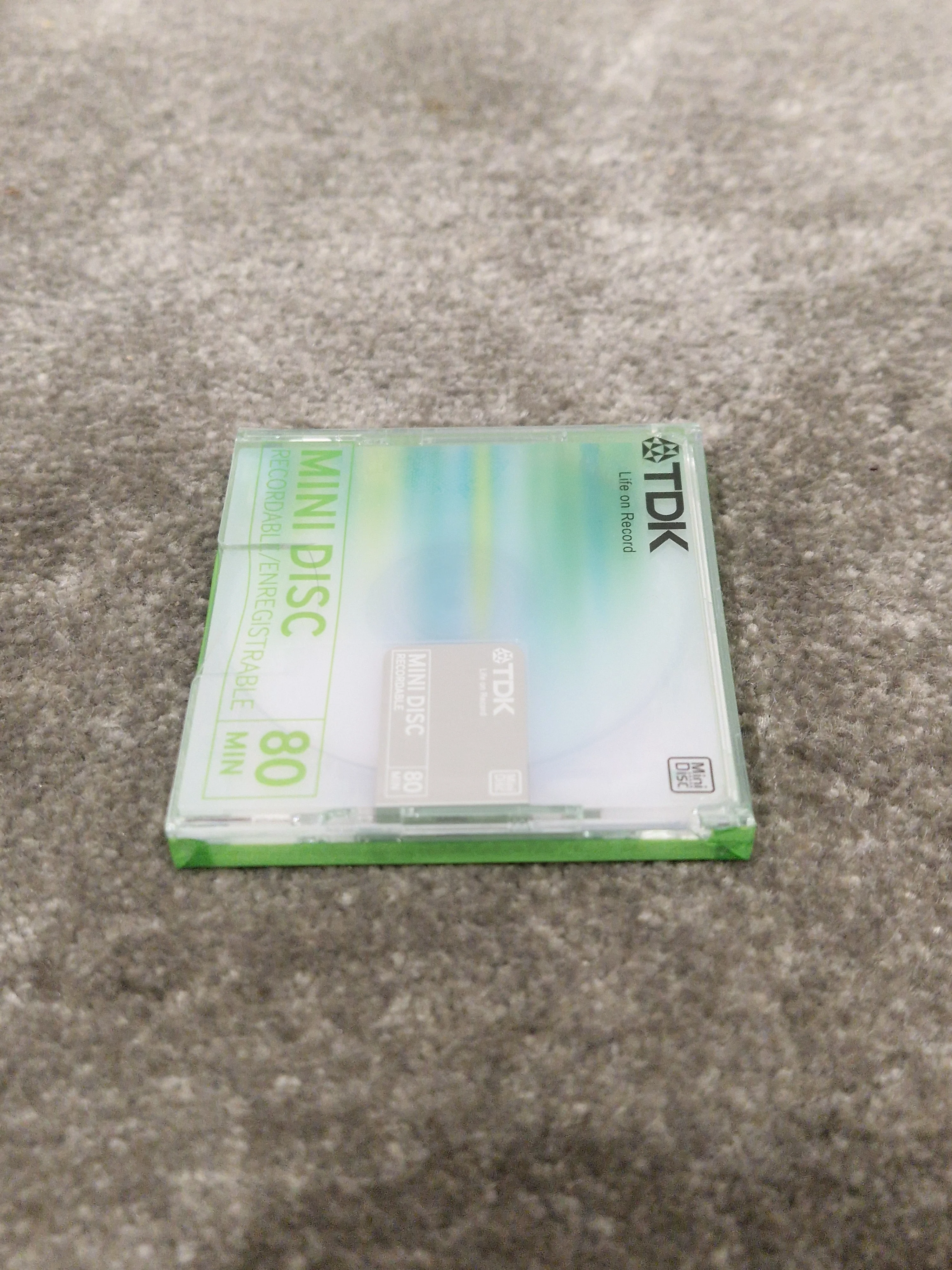 TDK Md-Recordable MINI-DISC Green - High-Quality Audio Storage - Excellent w/ Original Box - Image 4