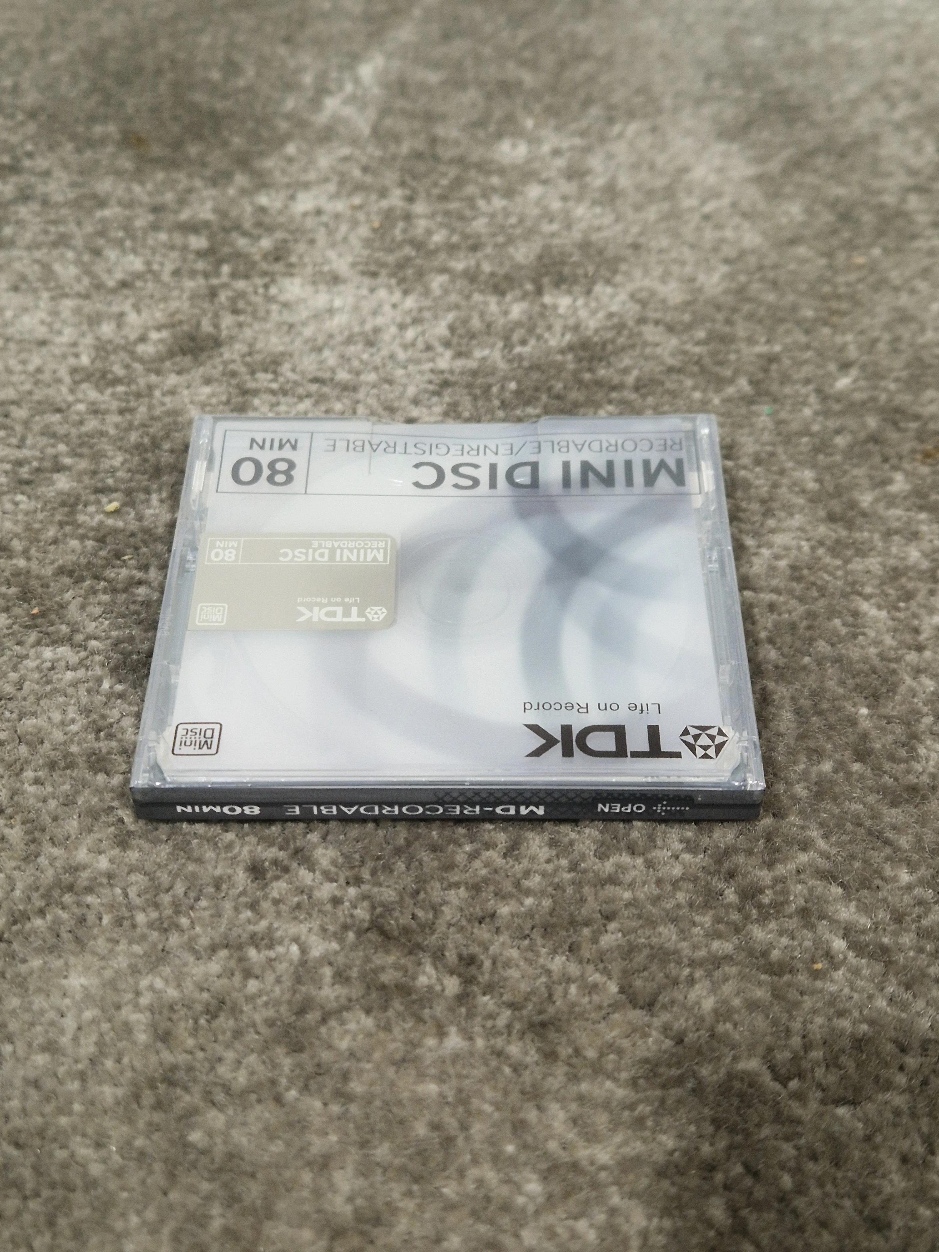 TDK Md-Recordable MINI-DISC Grey - High-Precision Recording - Excellent w/ Original Box - Image 3