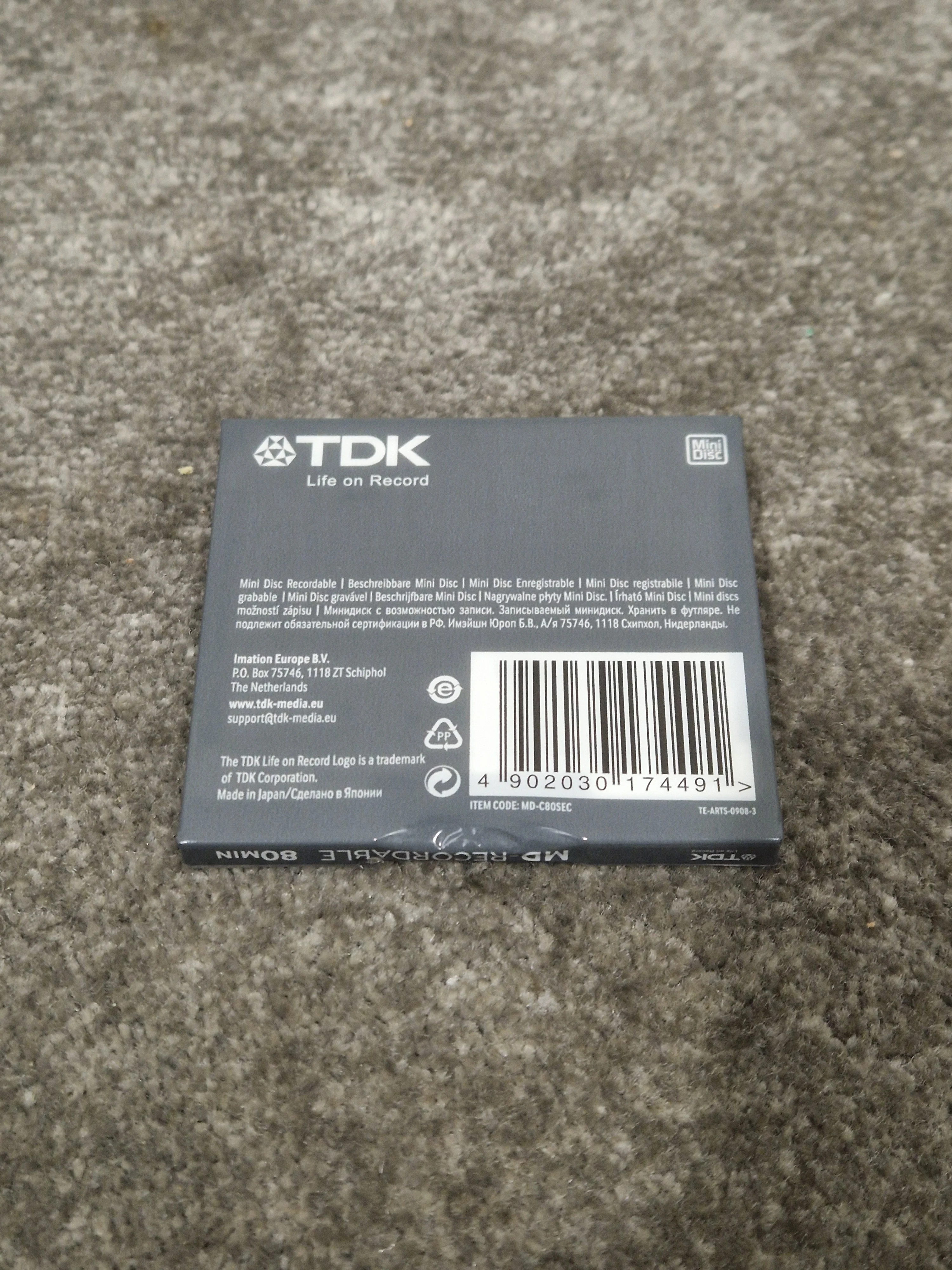 TDK Md-Recordable MINI-DISC Grey - High-Precision Recording - Excellent w/ Original Box - Image 5