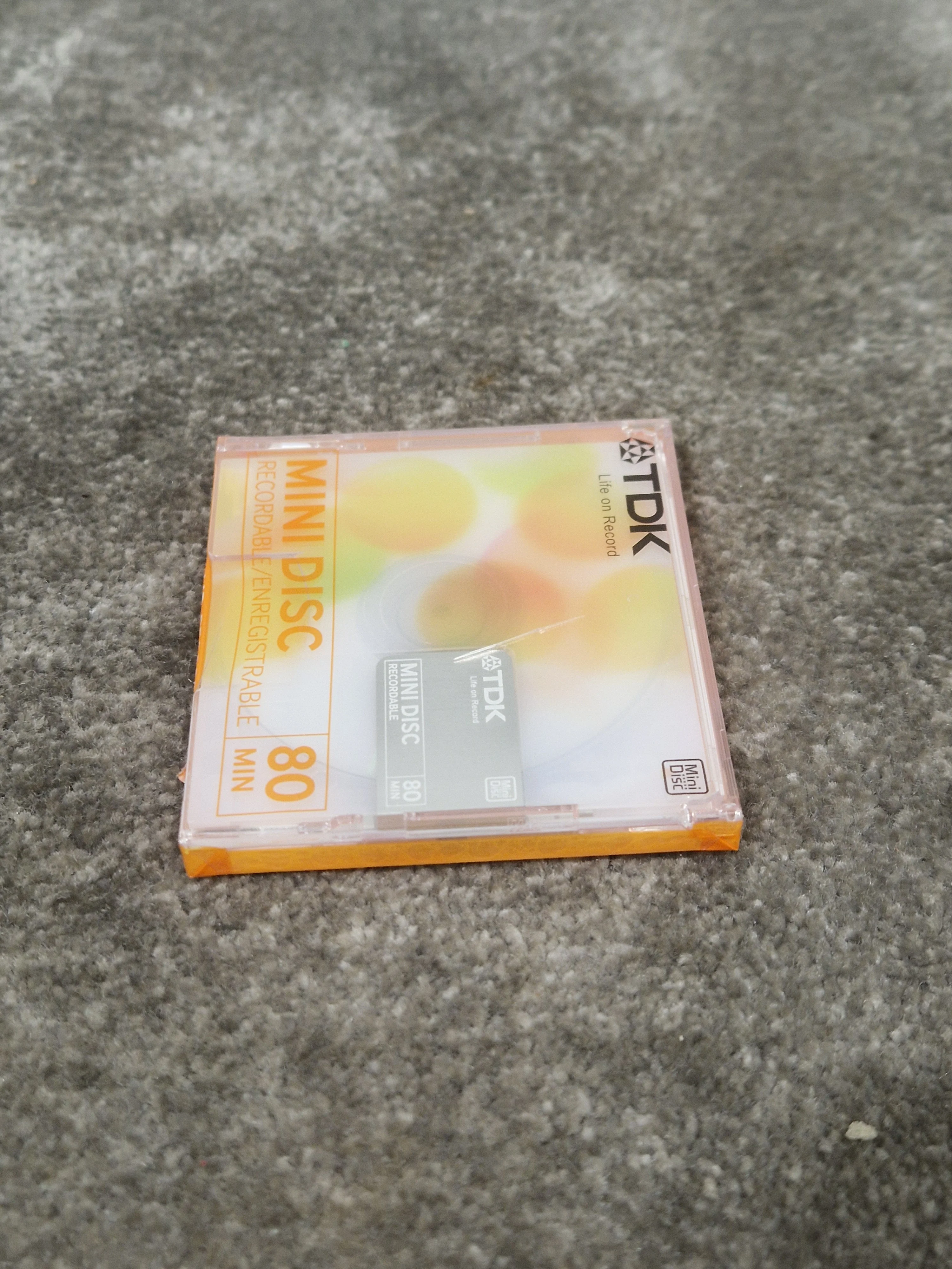 TDK Md-Recordable MINI-DISC Orange - High-Fidelity Audio Recording - Excellent w/ In original packaging - Image 4