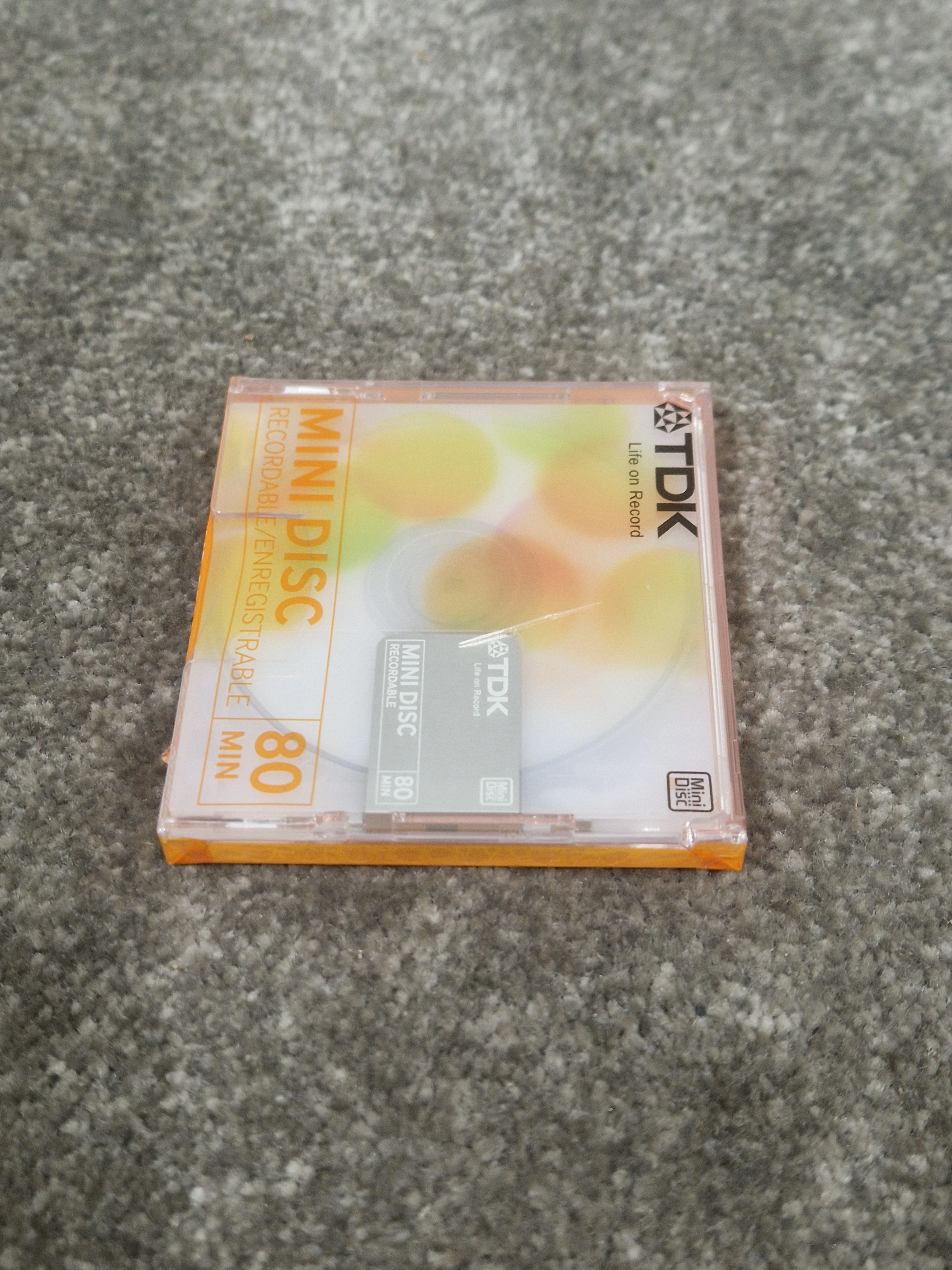 TDK Md-Recordable MINI-DISC Orange - High-Fidelity Audio Recording - Excellent w/ In original packaging - Image 6