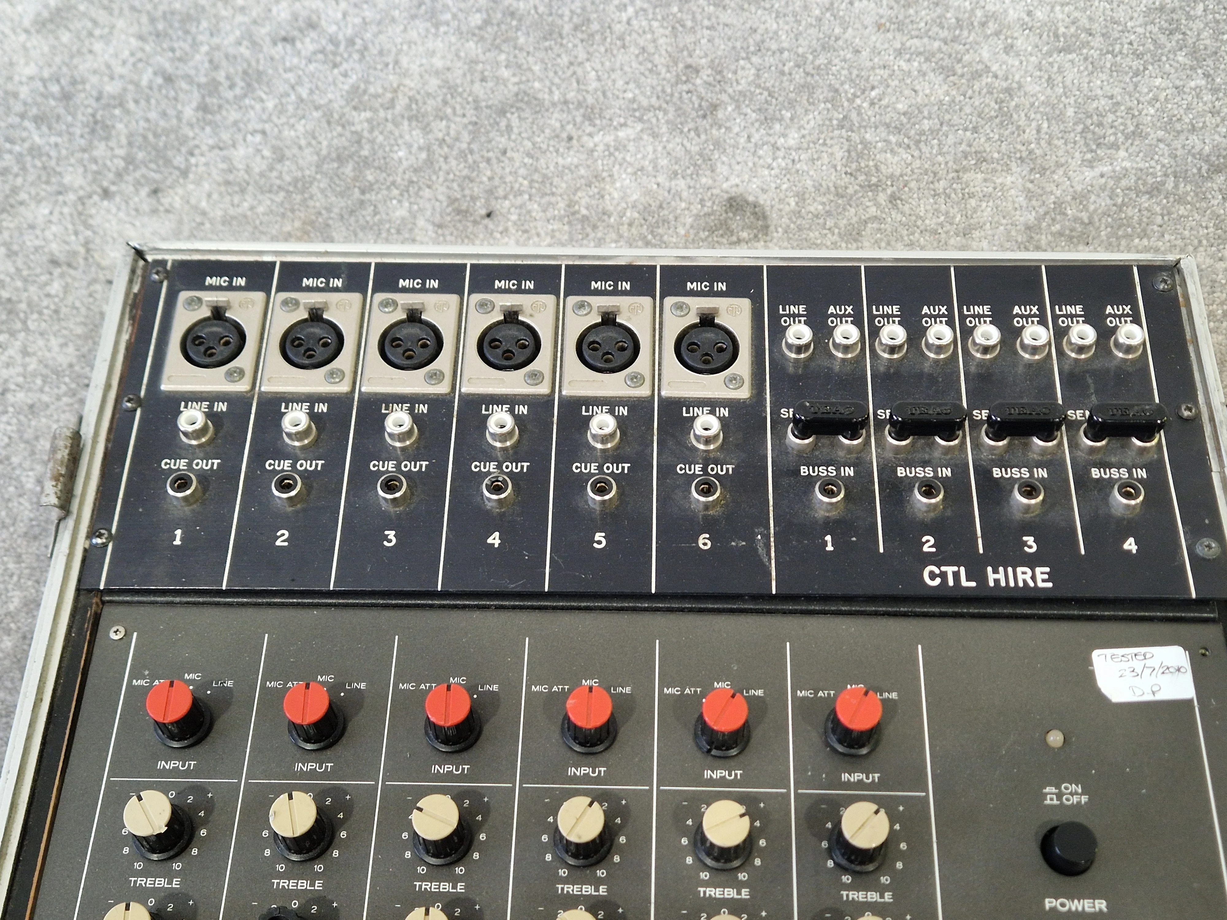 Teac Model 2A – 6-channel Mixer, Vintage Analog - 6 Channels, Analog Design - Good w/ Hard Case - Image 3