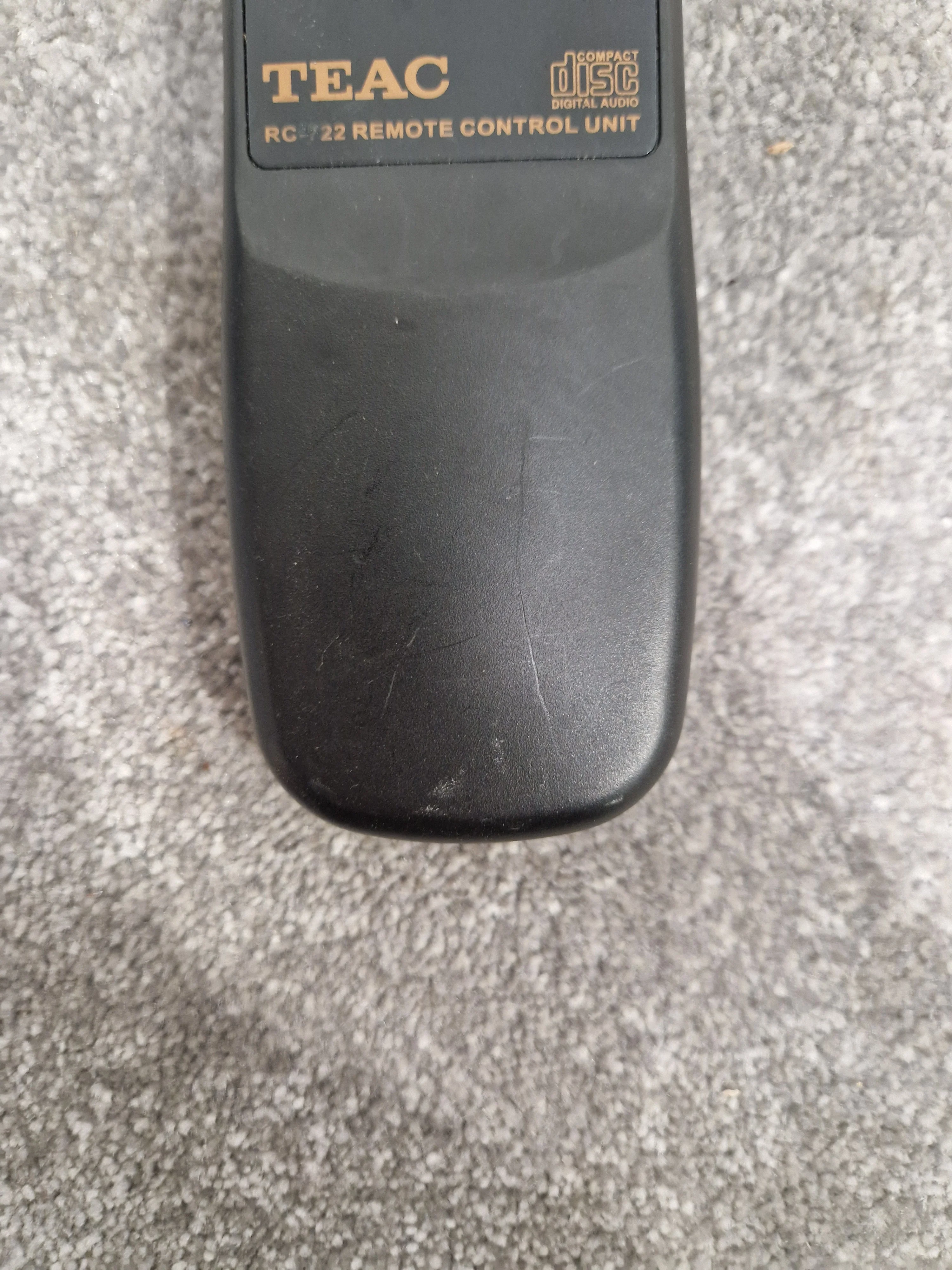 Teac RC-722 Remote For Compact Disc Player - Rare Replacement Remote - Excellent - Image 4