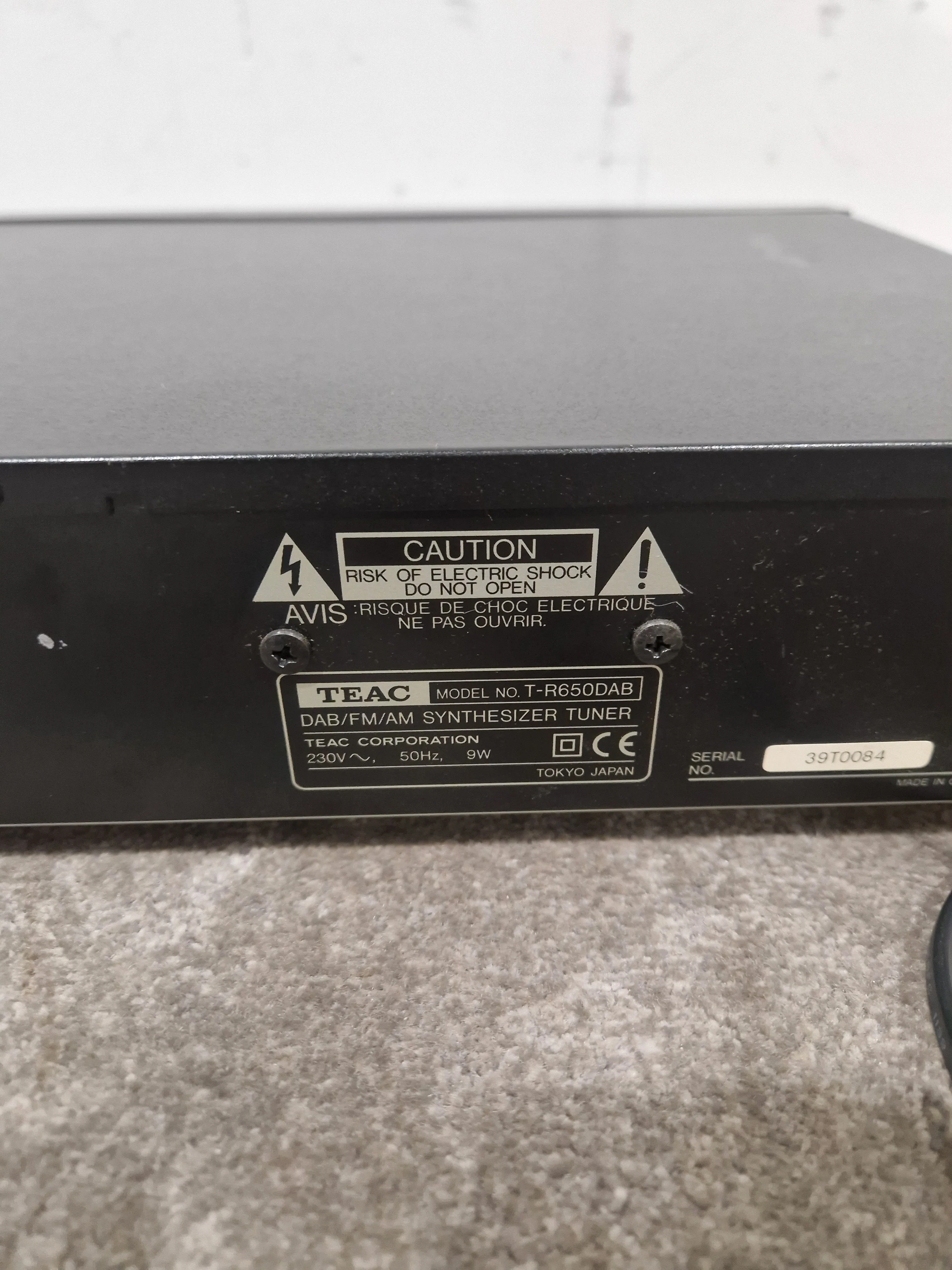 TEAC T-R650DAB - DAB/FM Tuner - Black - Good - Image 6