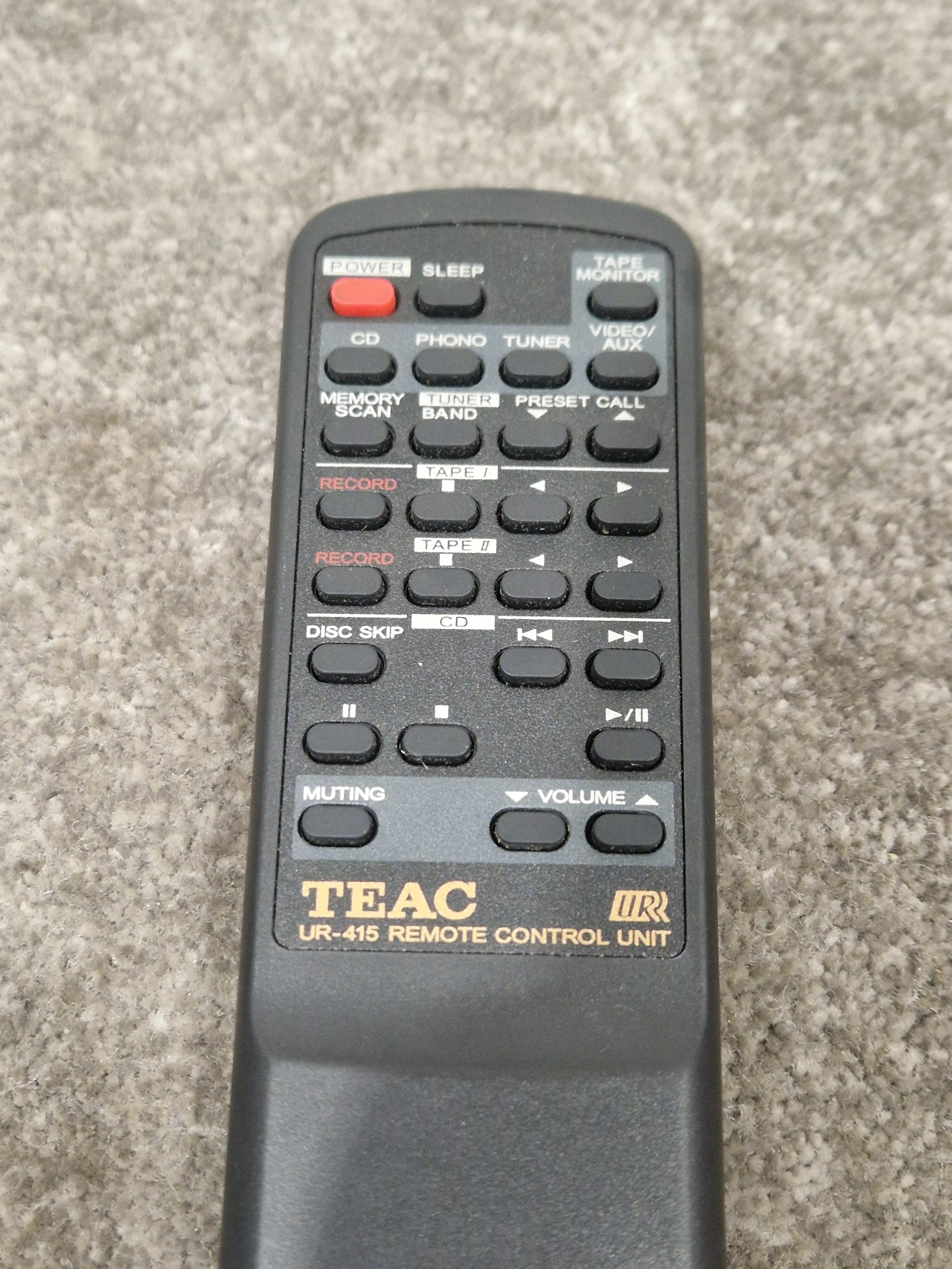 Teac UR-415 Remote For Hifi Setup - Versatile Remote Control - Very Good - Image 3