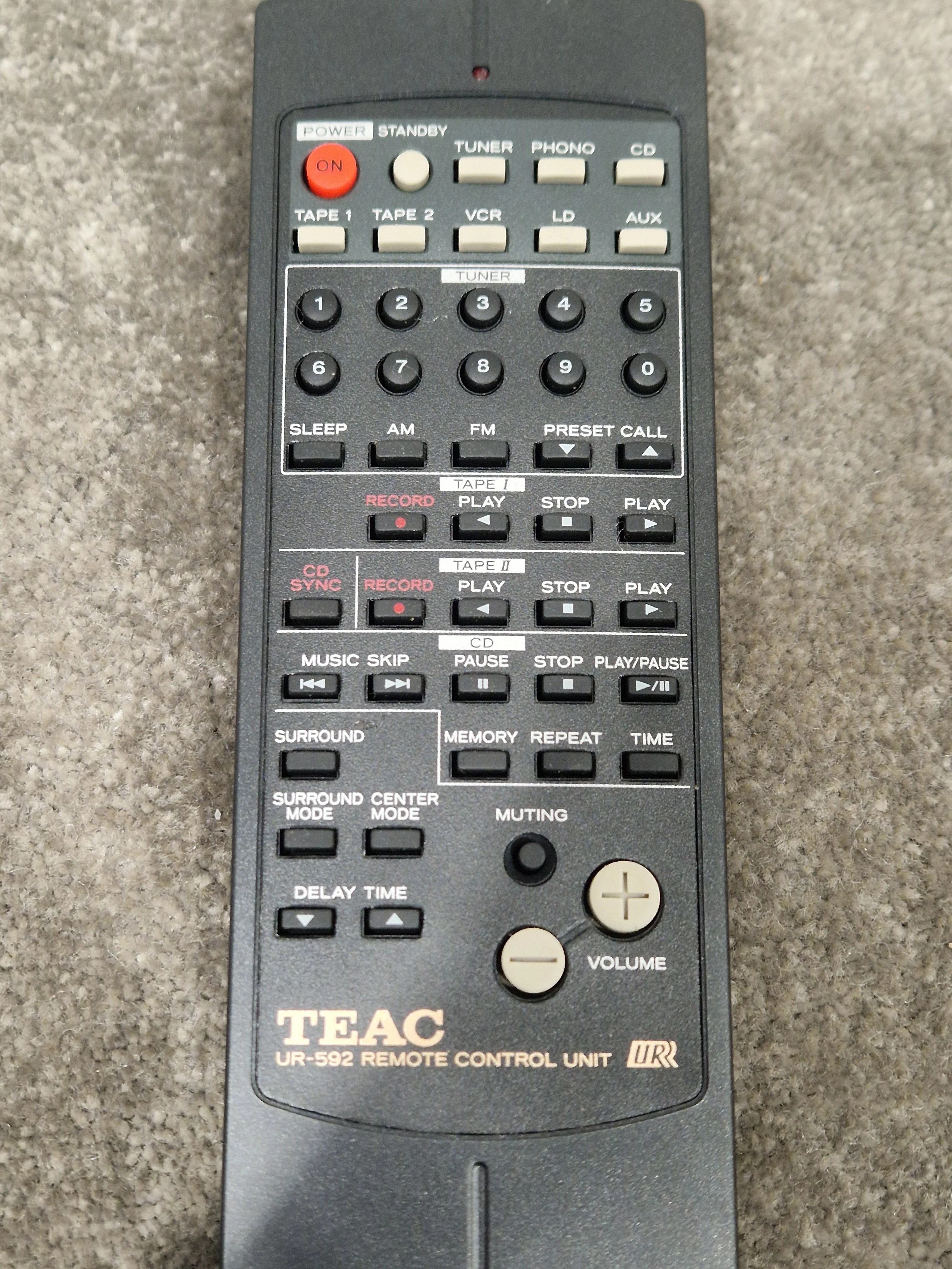 Teac UR592 Remote Control - Home Audio Unit - Excellent - Image 3