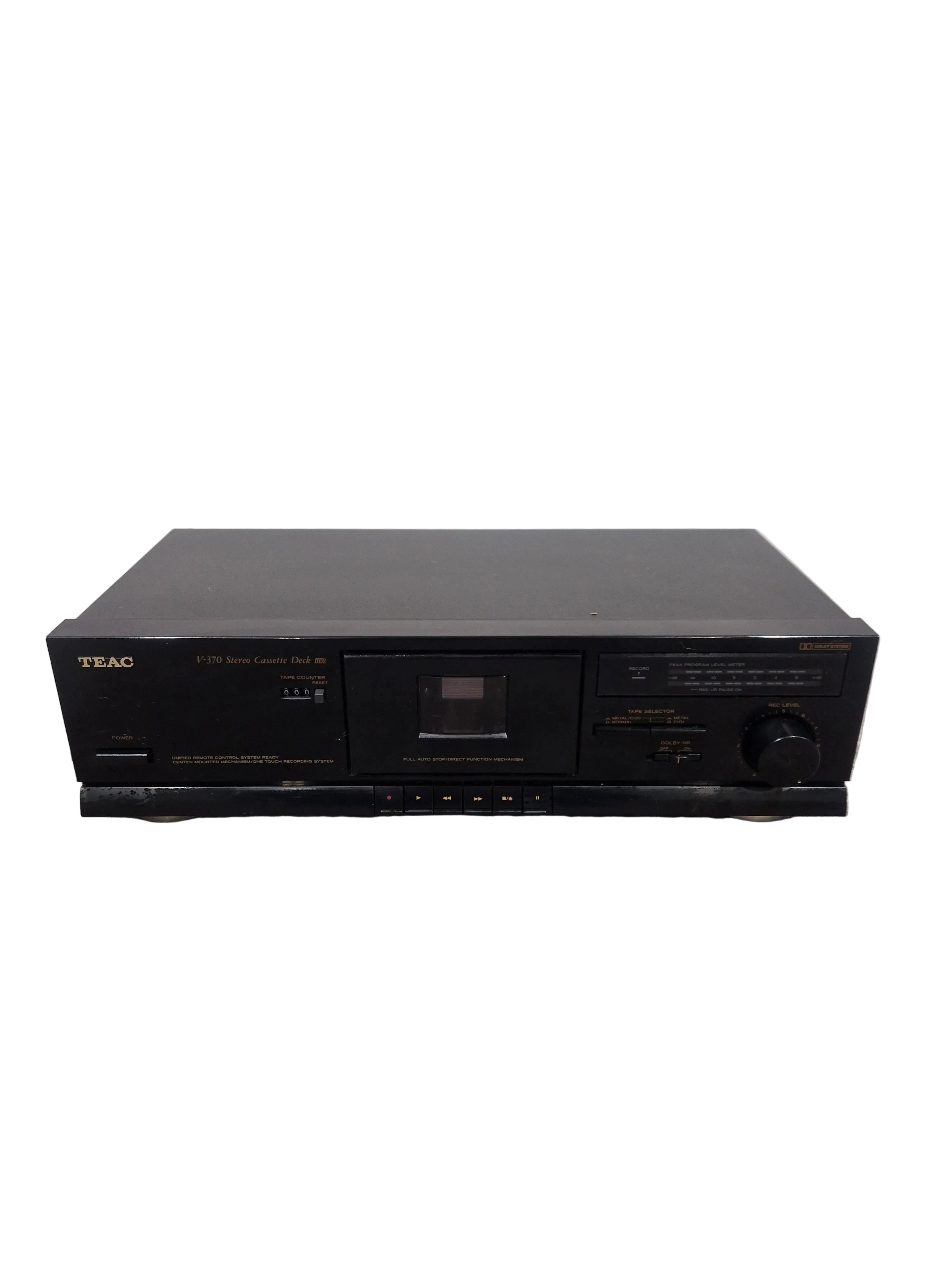 Teac V-370 - Stereo Cassette Deck - Black - Excellent