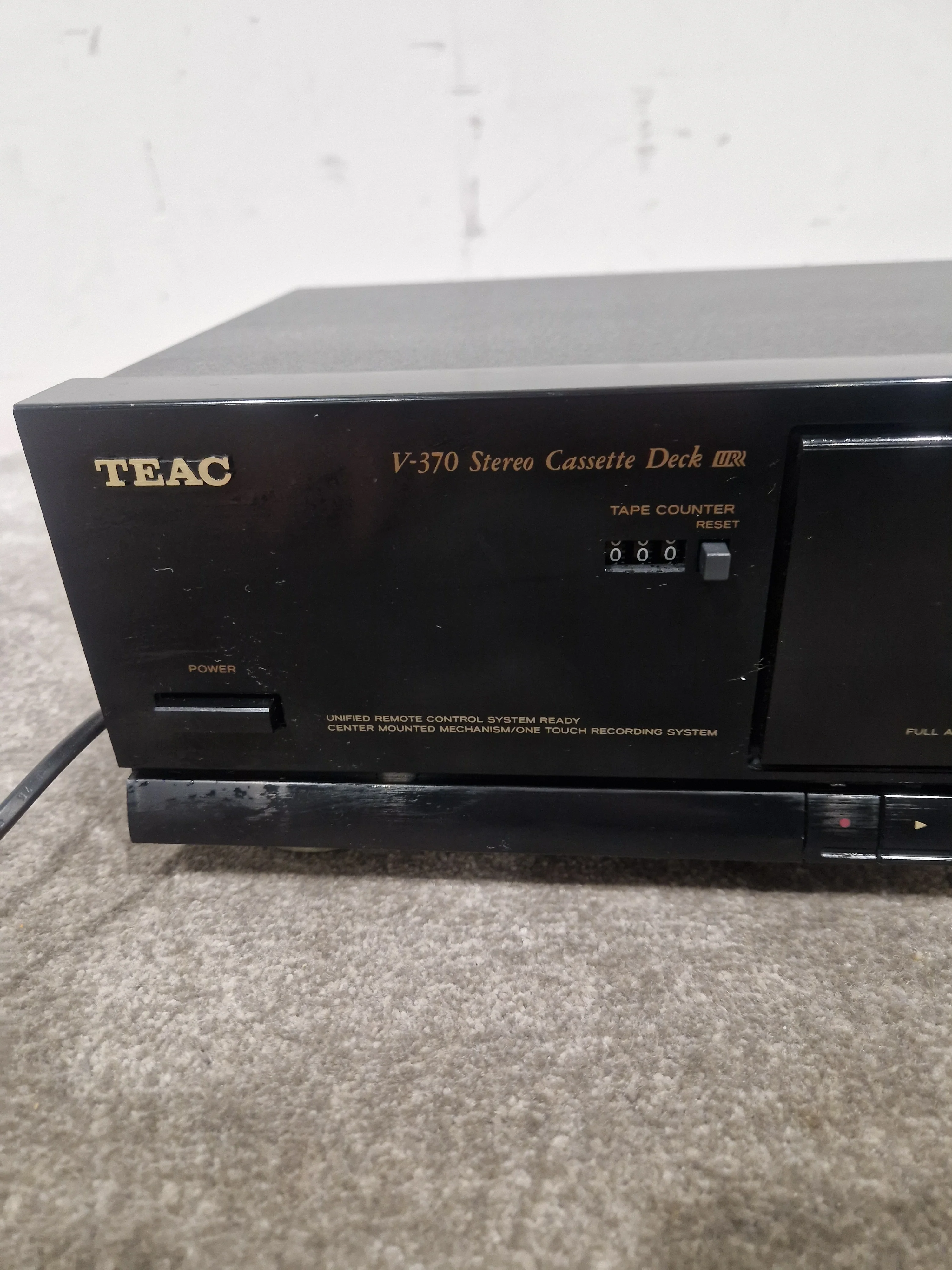 Teac V-370 - Stereo Cassette Deck - Black - Excellent - Image 4
