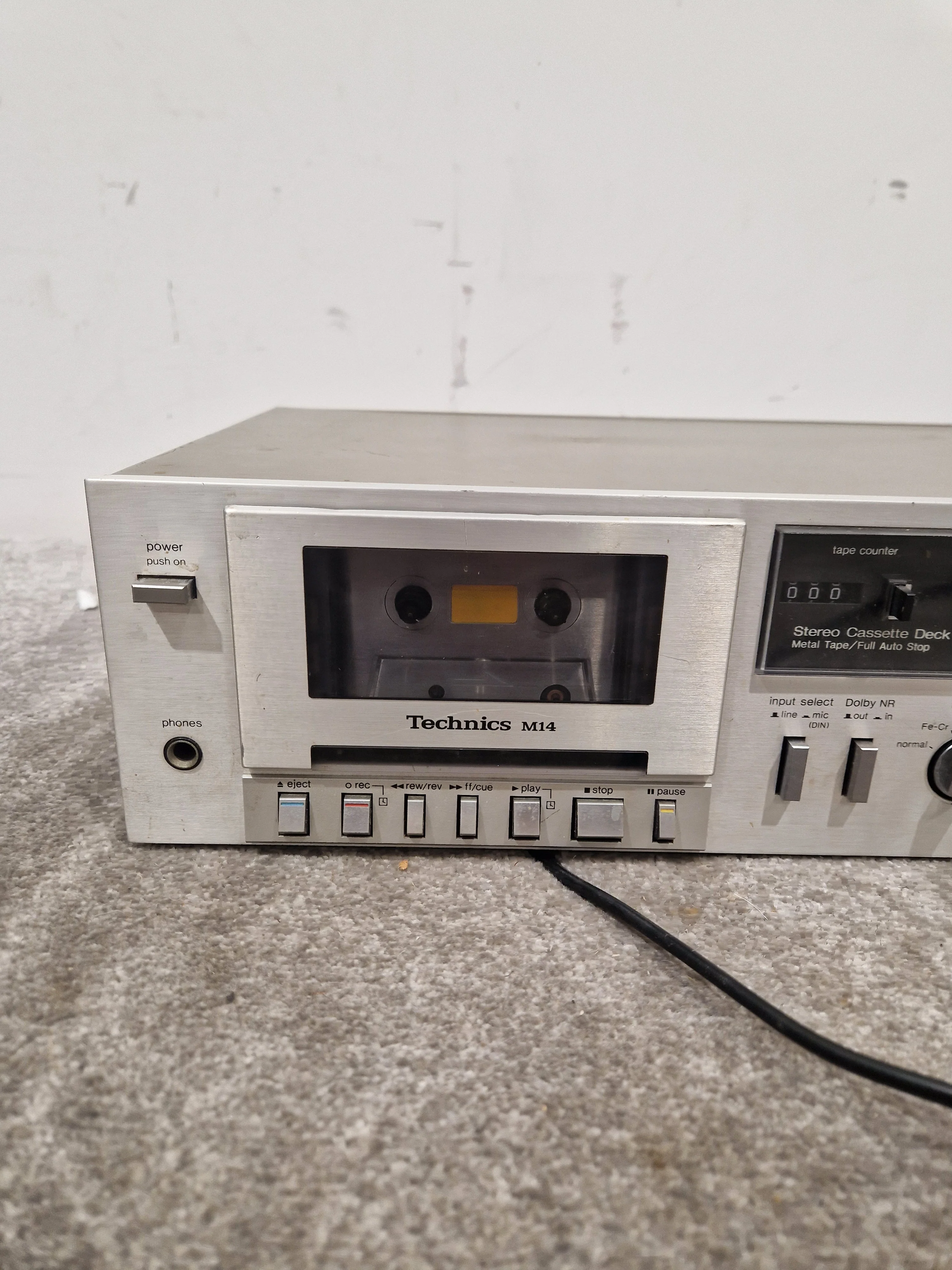 Technica RS-M14 Cassette Deck - Spares or Repair w/ Original Box & Power Cable - Image 4