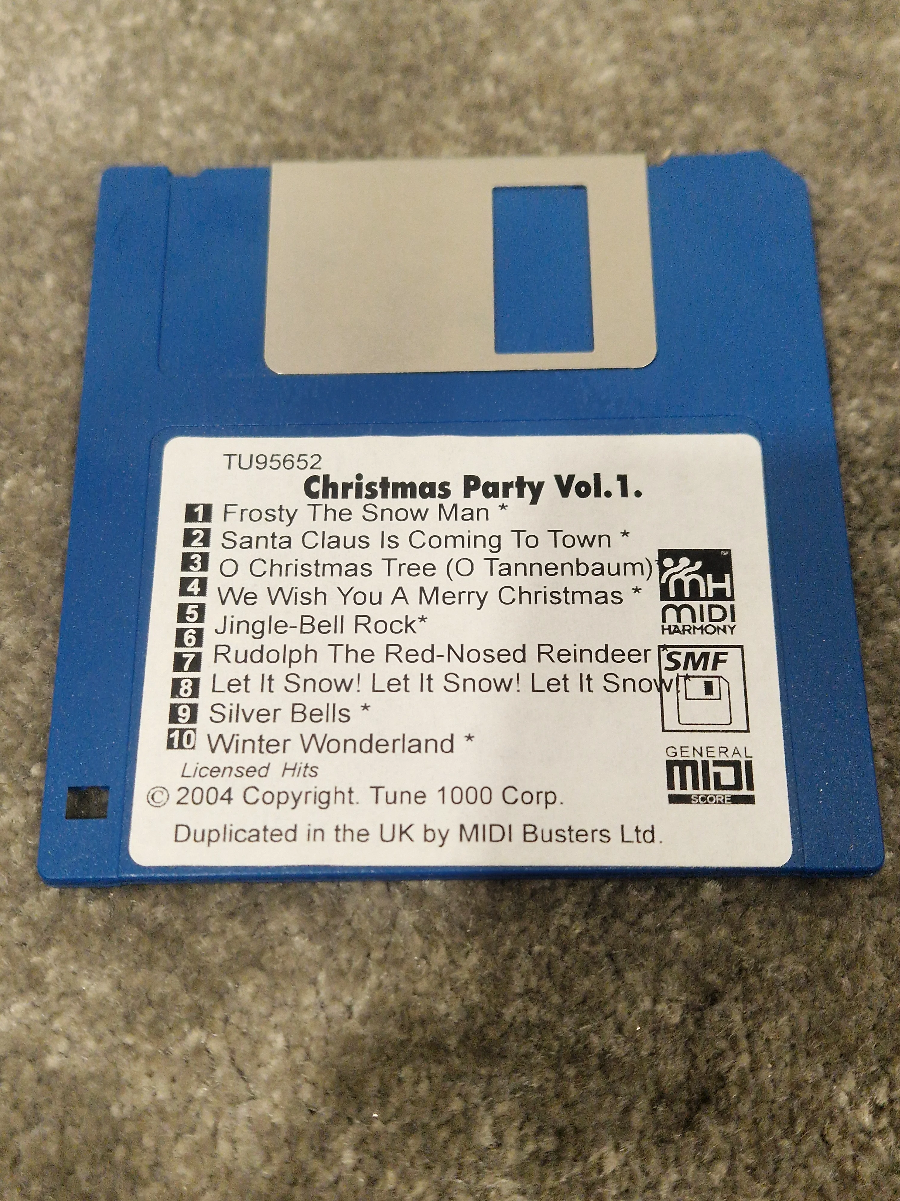 Technics Christmas Party Vol.1 Floppy Disc - Vintage Music Collection - Excellent - Image 4