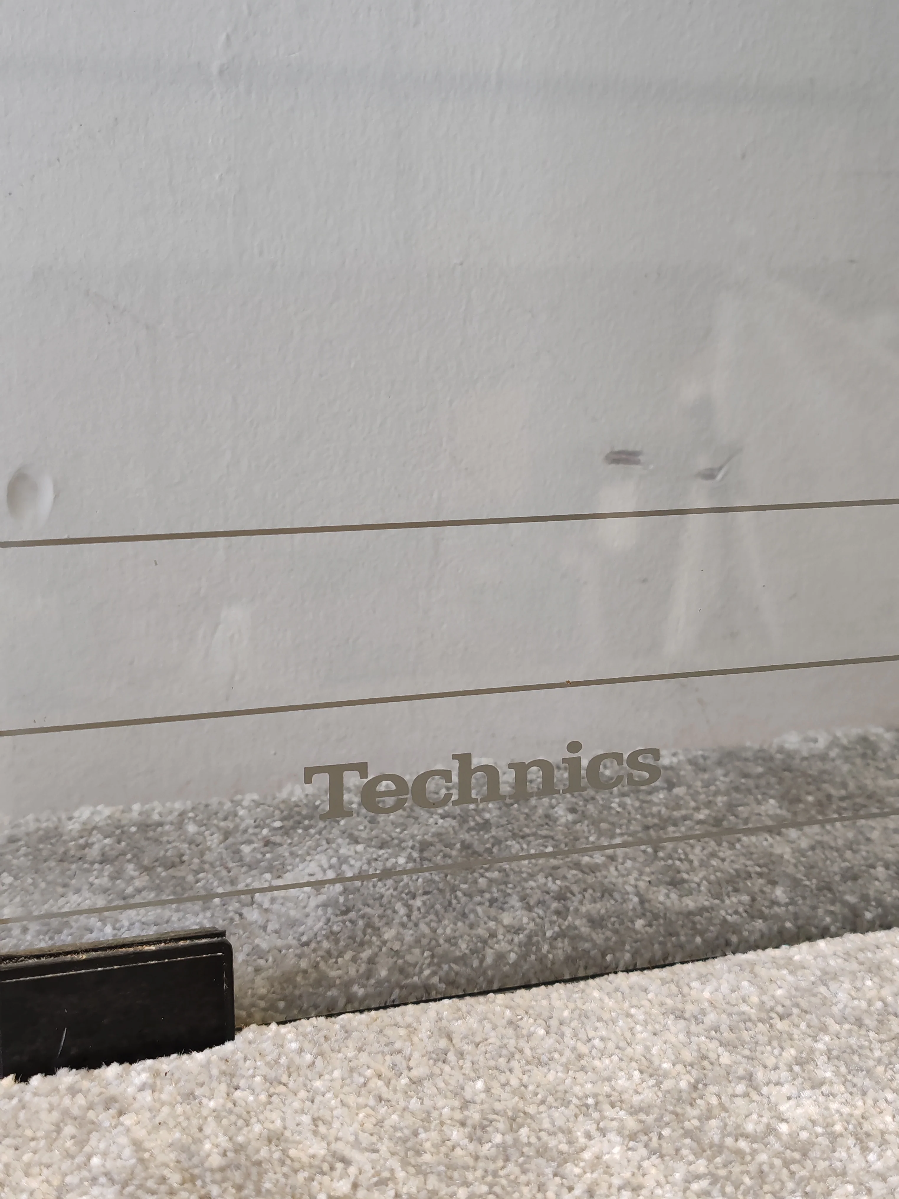 Technics Hi-Fi Cabinet Glass Door with Technics logo – Vintage - Very Good - Image 3