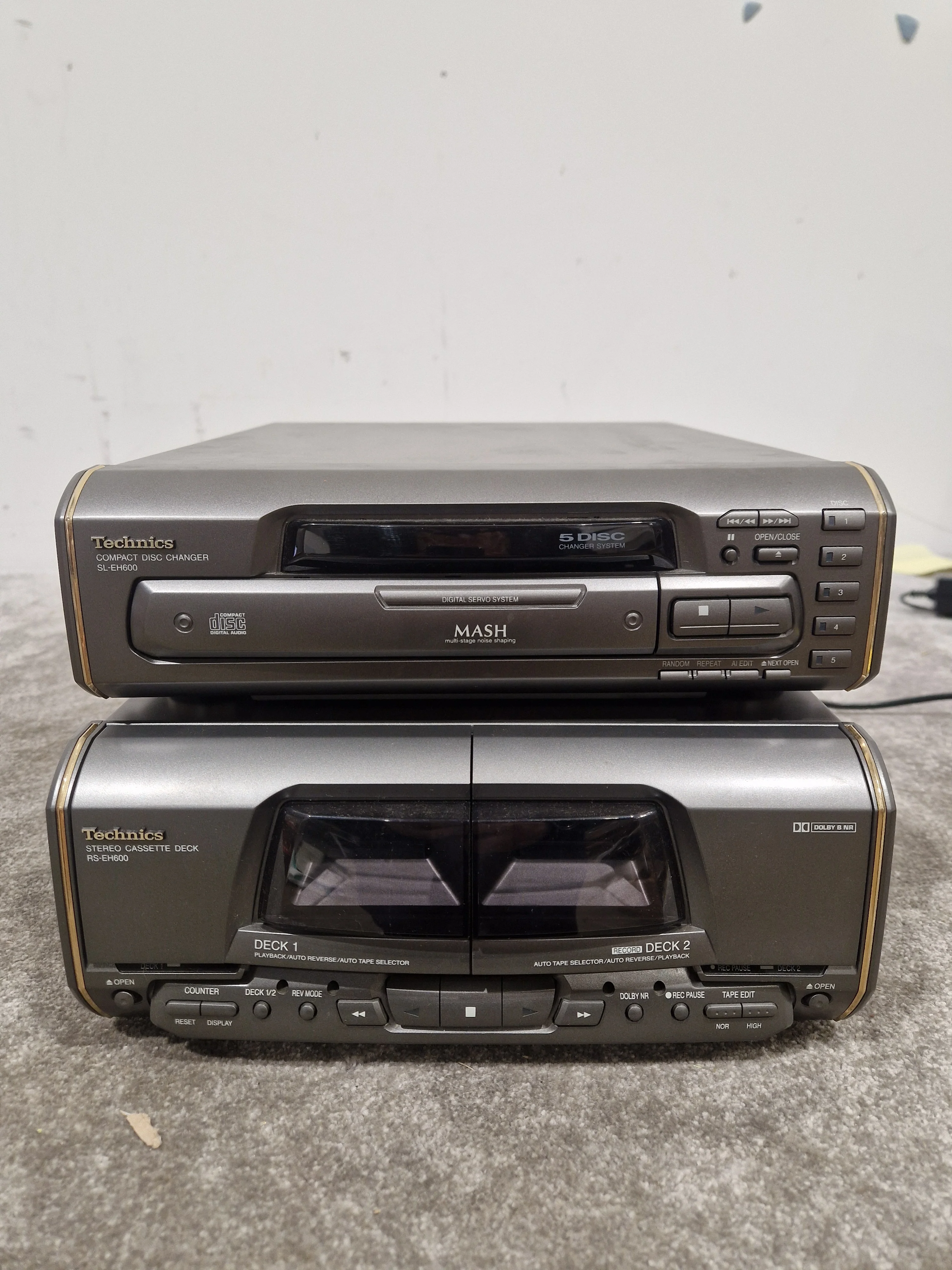 Technics HI-FI Set SA-EH600 Audio System - Multi-Disc Changer - Excellent w/ Original Box & Power Cable - Image 17