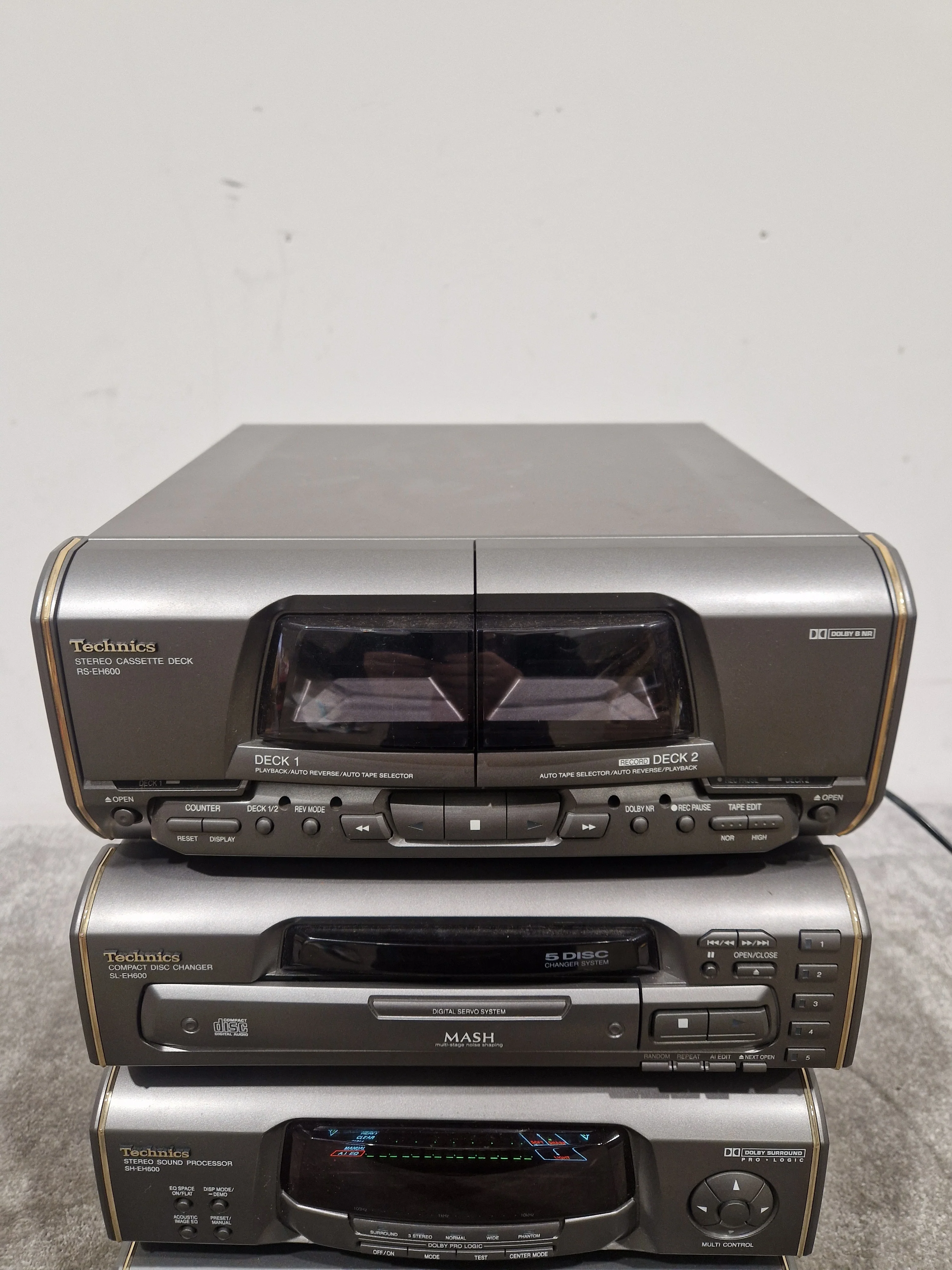 Technics HI-FI Set SA-EH600 Audio System - Multi-Disc Changer - Excellent w/ Original Box & Power Cable - Image 2