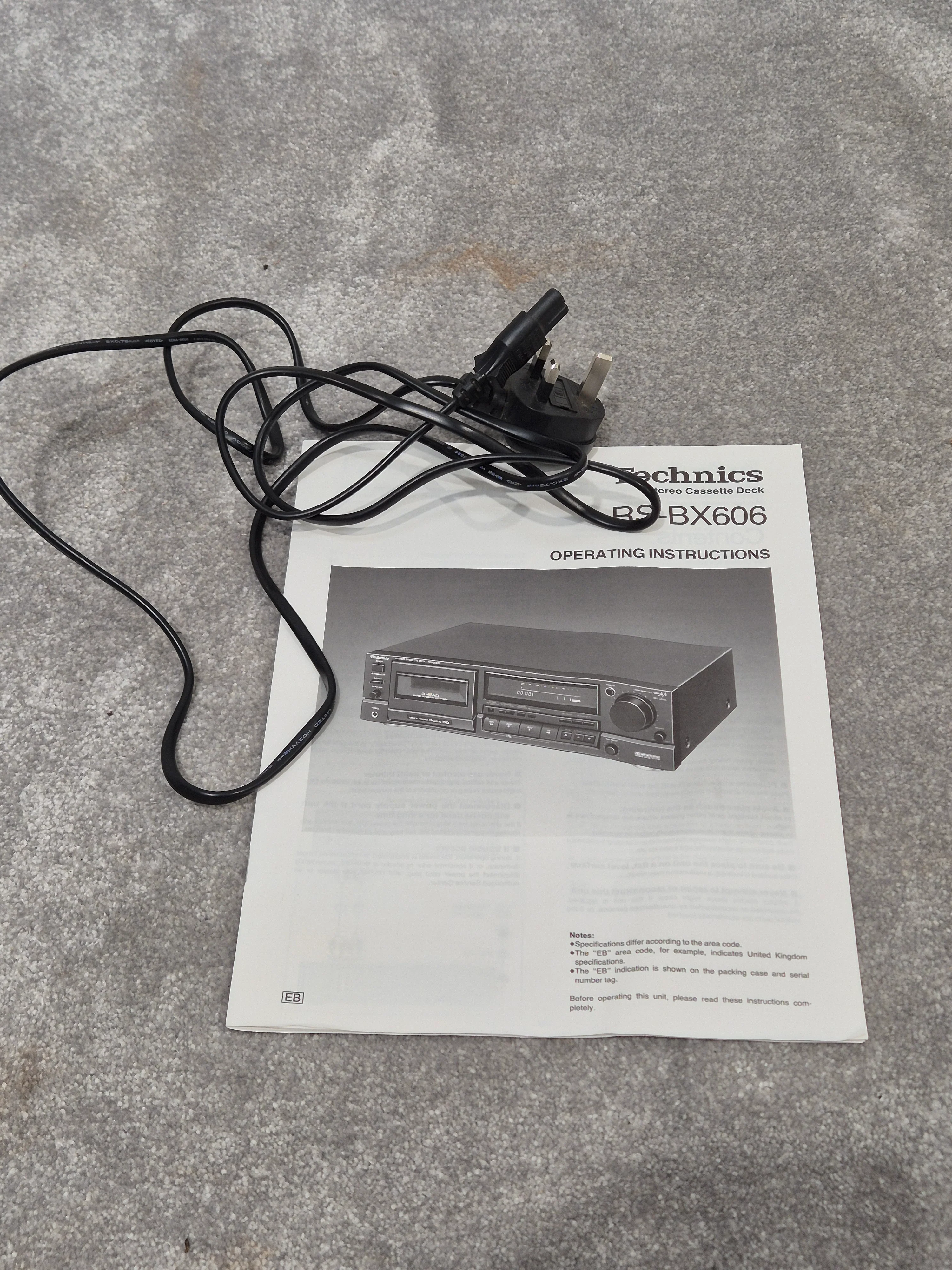 Technics RS-BX606 - Stereo Cassette Deck w/ Original Box - Image 11