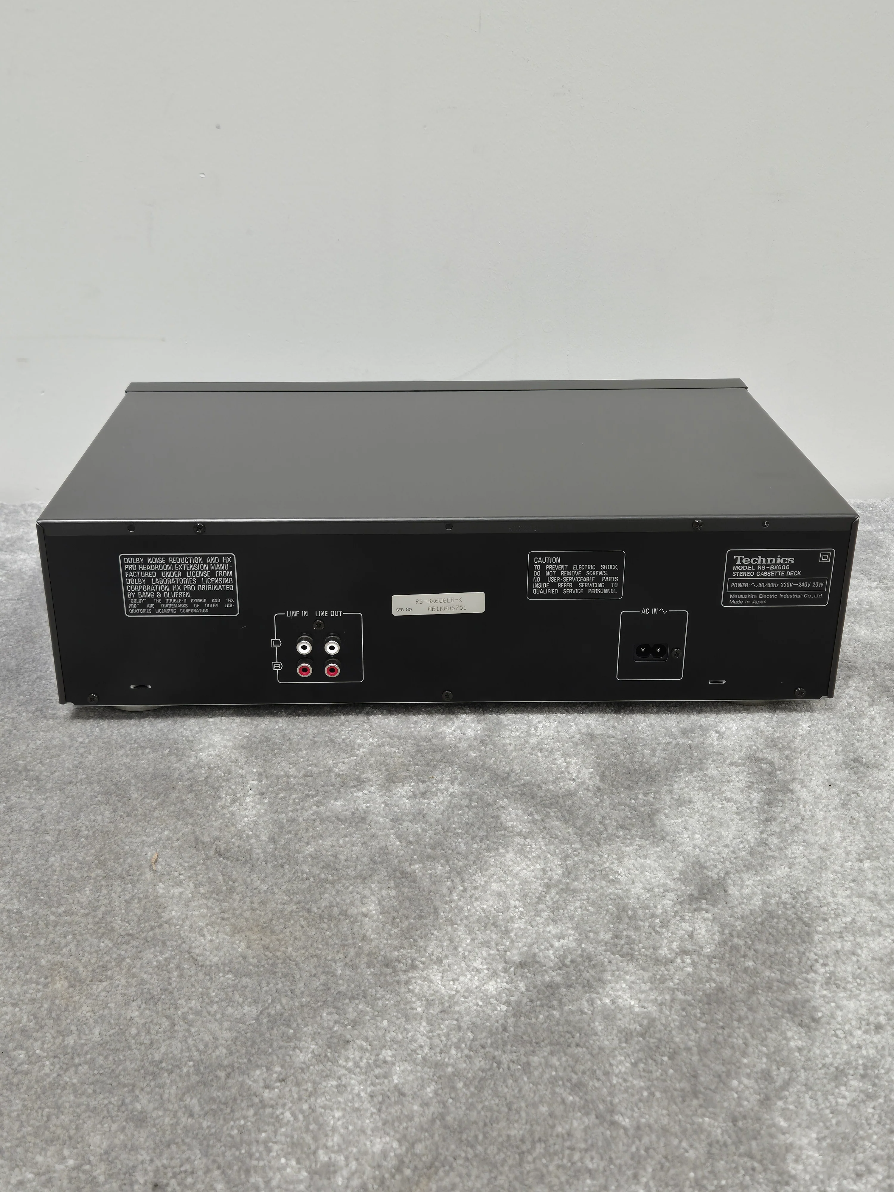Technics RS-BX606 - Stereo Cassette Deck w/ Original Box - Image 7