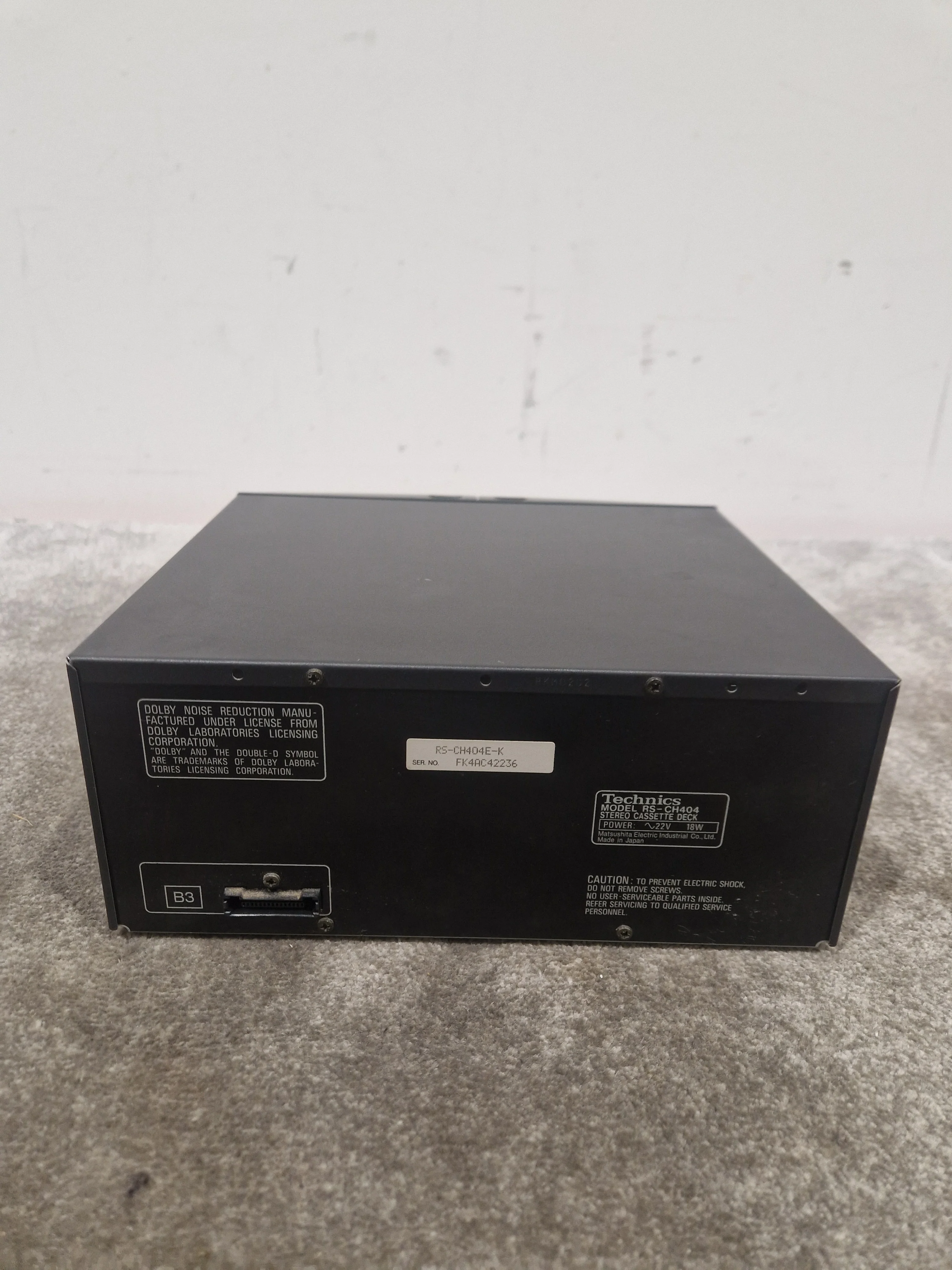 Technics RS-CH404 cassette deck black - Good - Image 5