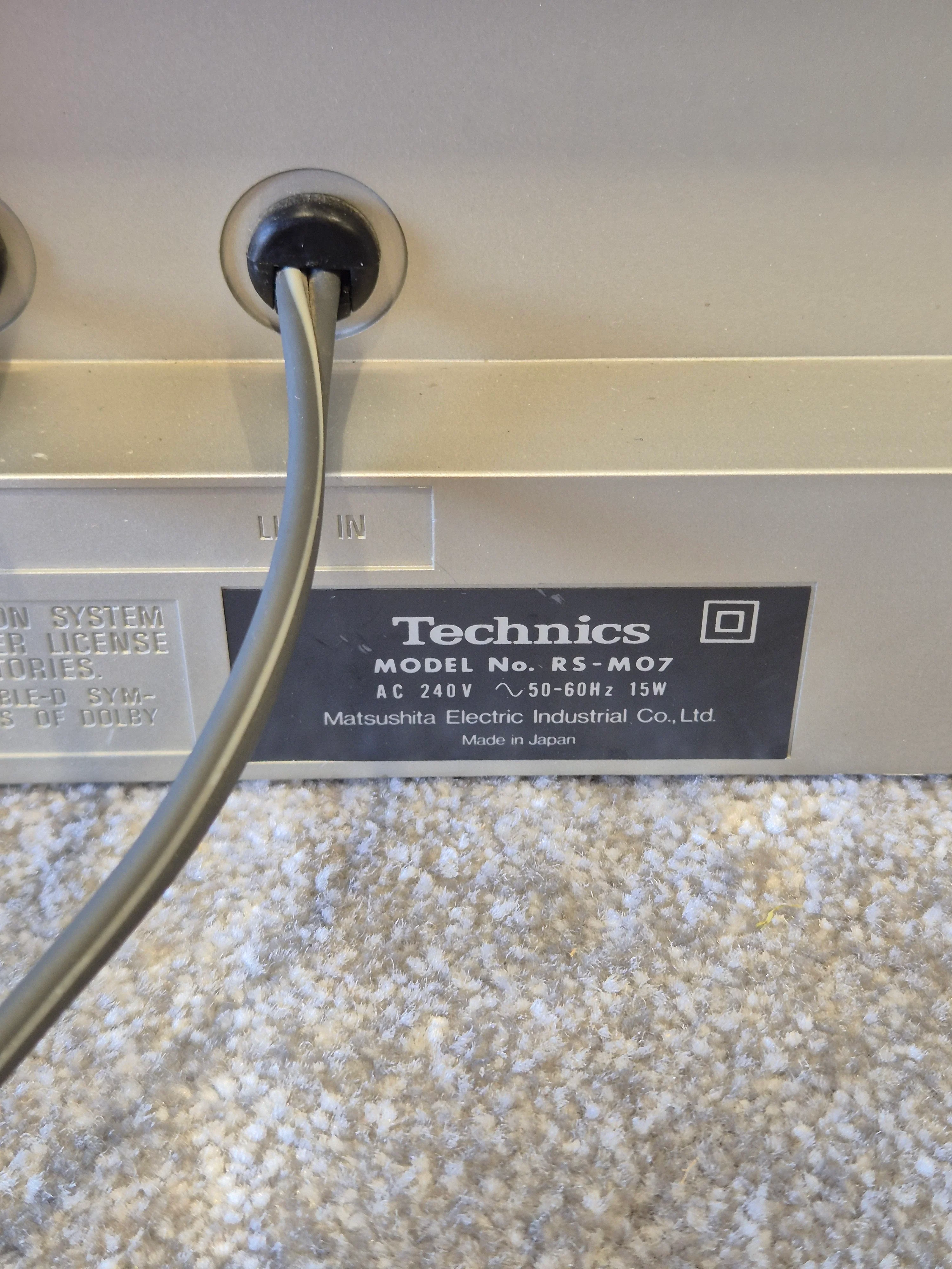 Technics RS-M07 - Stereo Cassette Deck - Very Good - Image 8