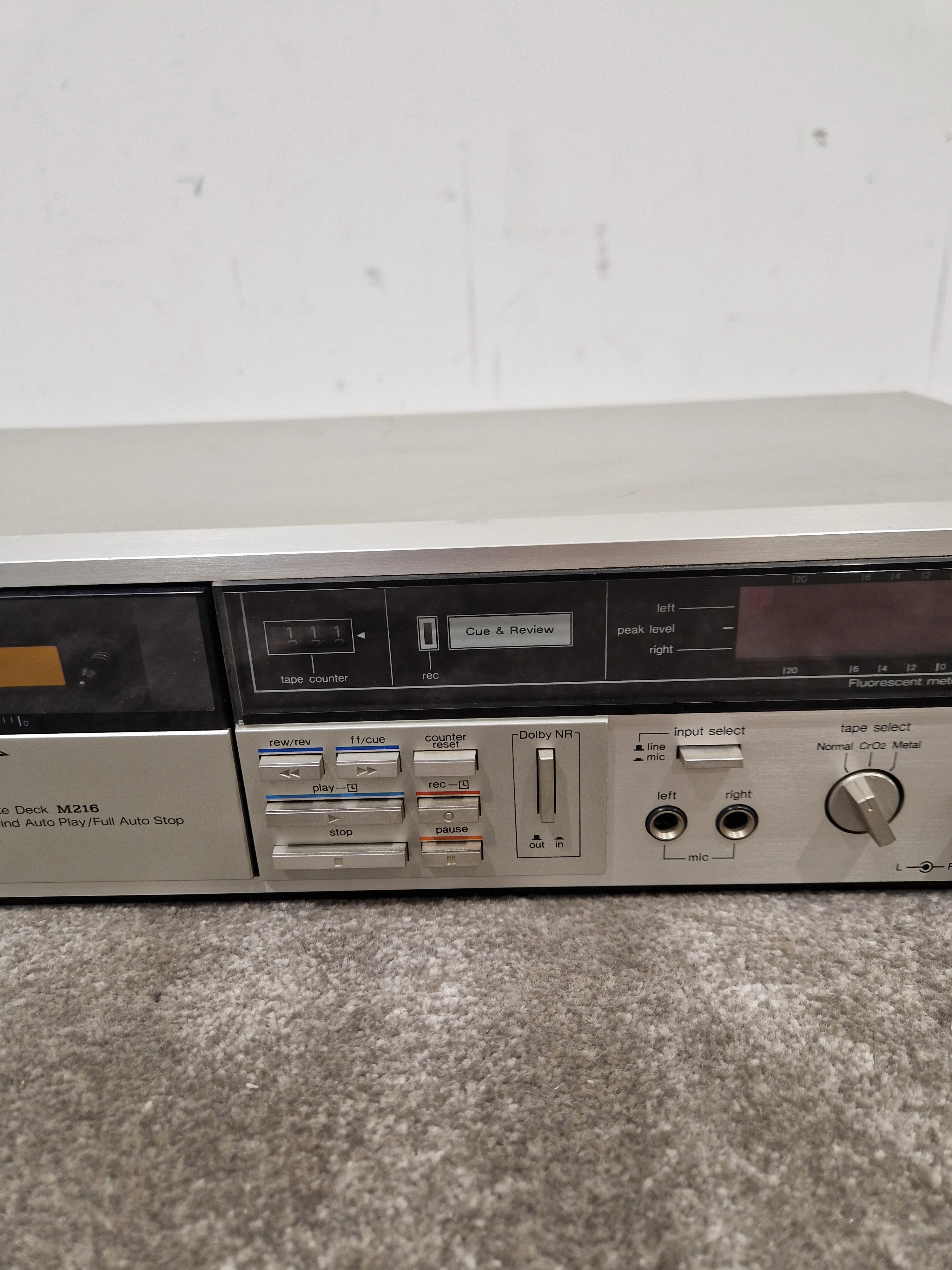 Technics Rs-m216 Cassette Deck - High Fidelity Audio, Dolby B/C Noise Reduction - Fair w/ Manuals - Image 8