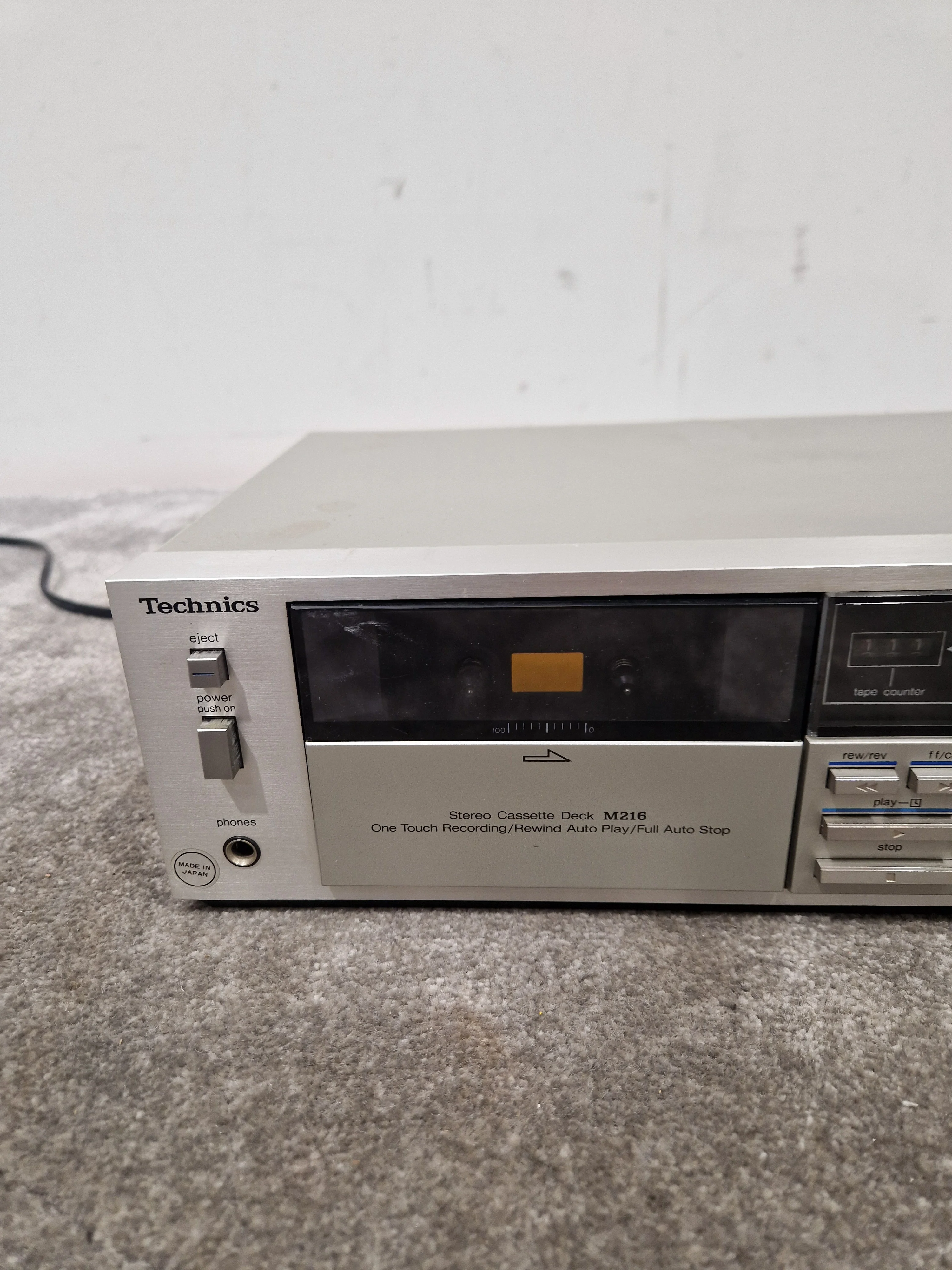 Technics Rs-m216 Cassette Deck - High Fidelity Audio, Dolby B/C Noise Reduction - Fair w/ Manuals - Image 9