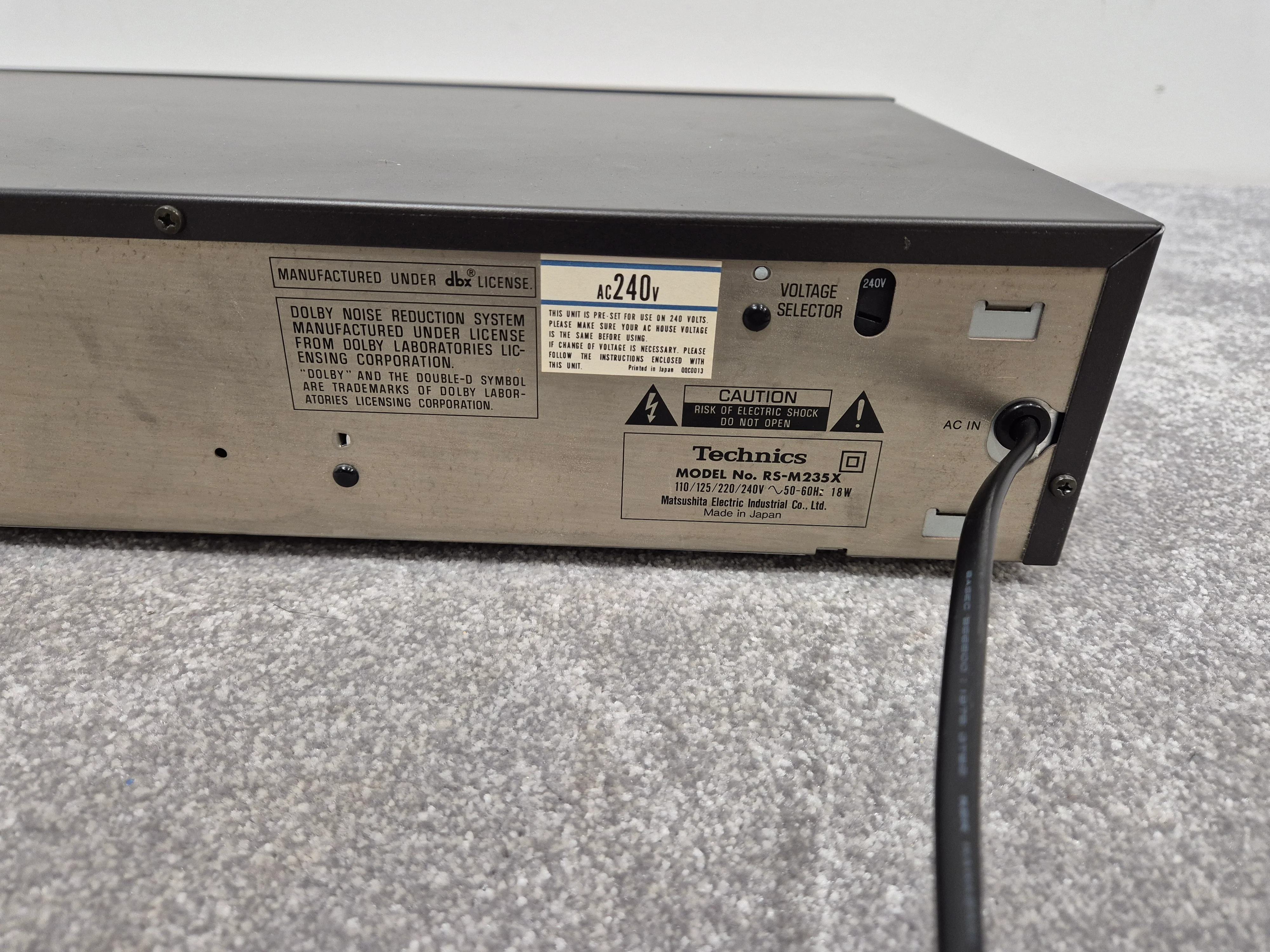 Technics RS-M235X - Stereo Cassette Deck ( Spare or Repairs ) - Image 7