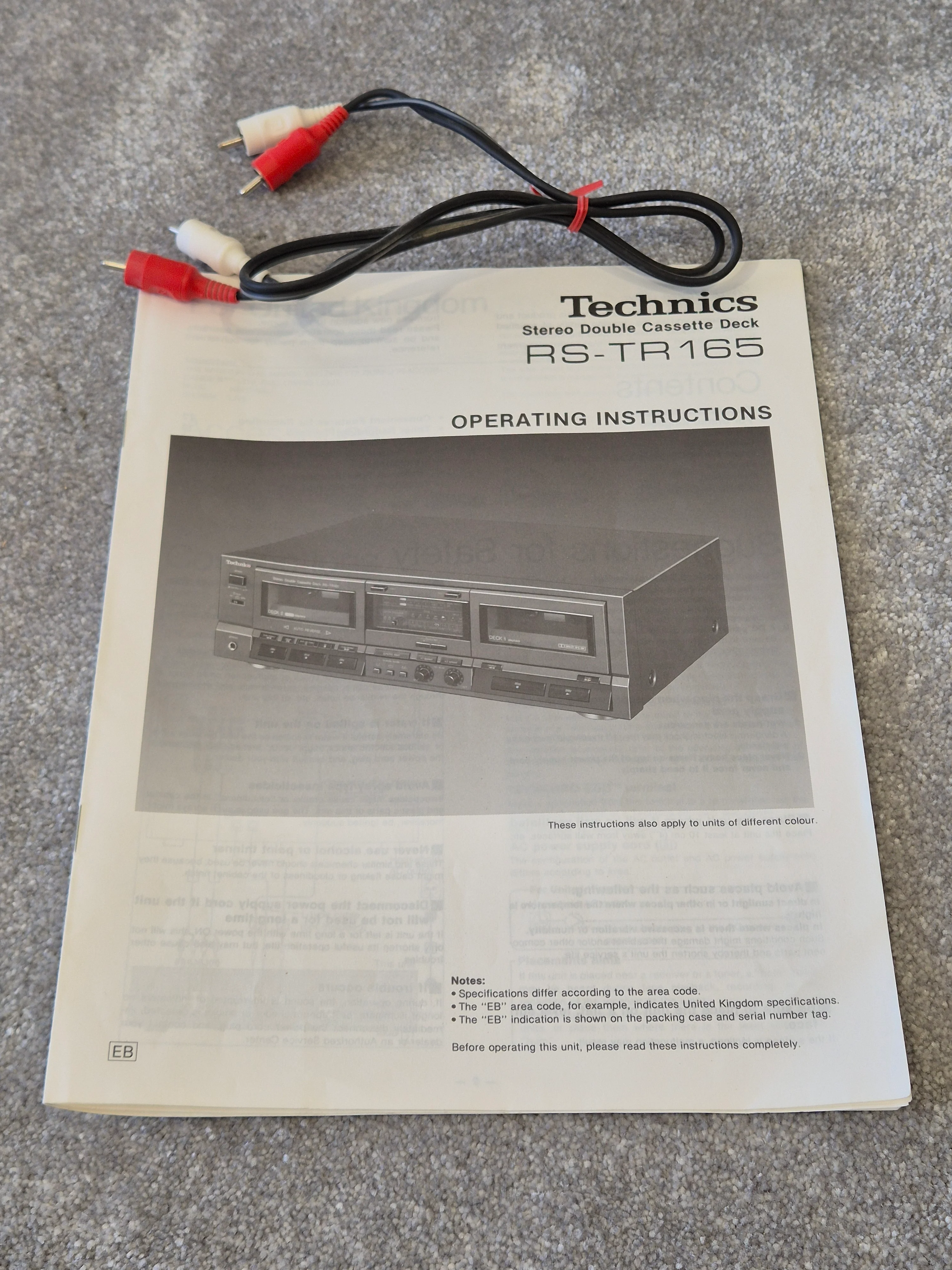 Technics RS-TR165 - Stereo Double Cassette Deck - Image 12