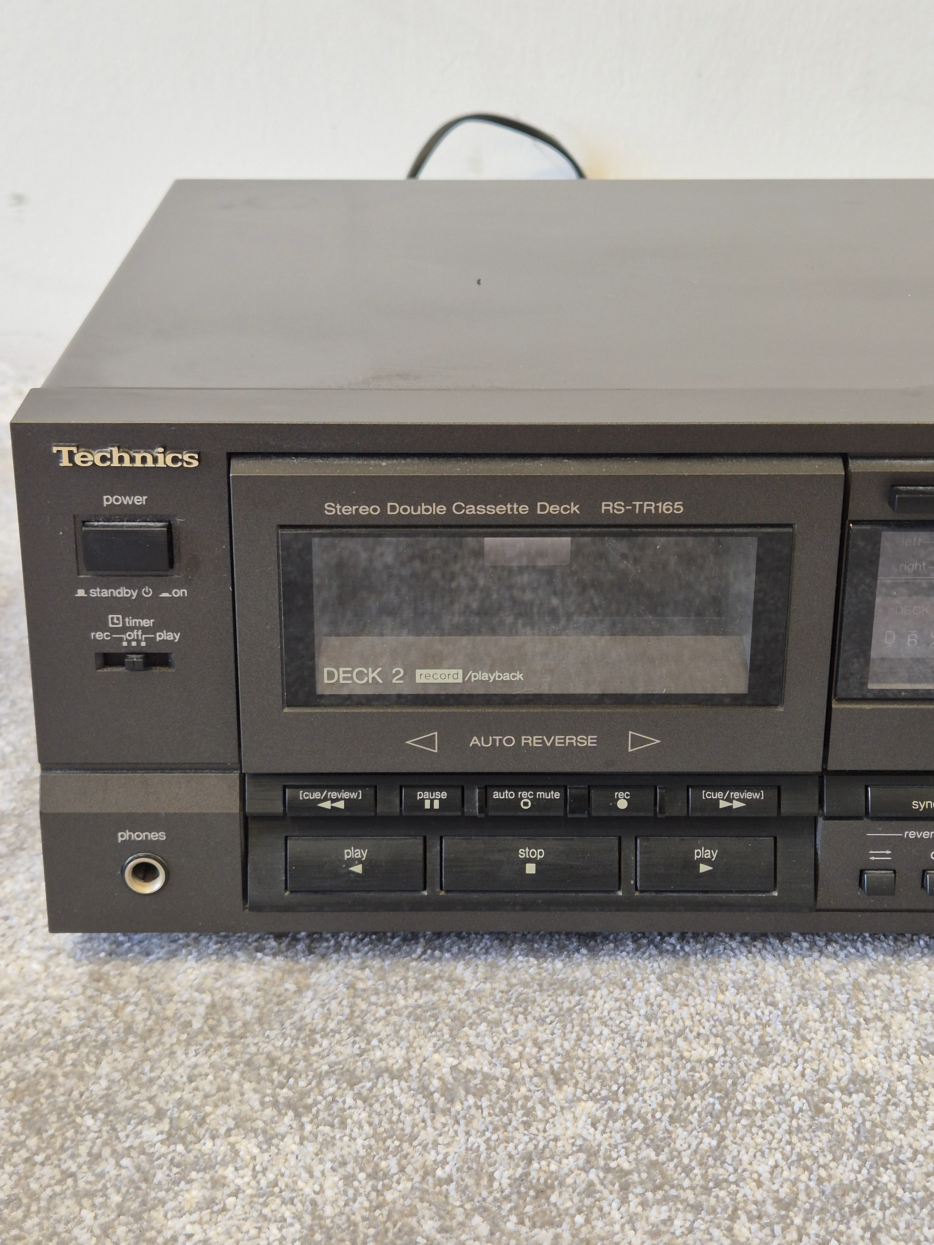 Technics RS-TR165 - Stereo Double Cassette Deck - Image 2