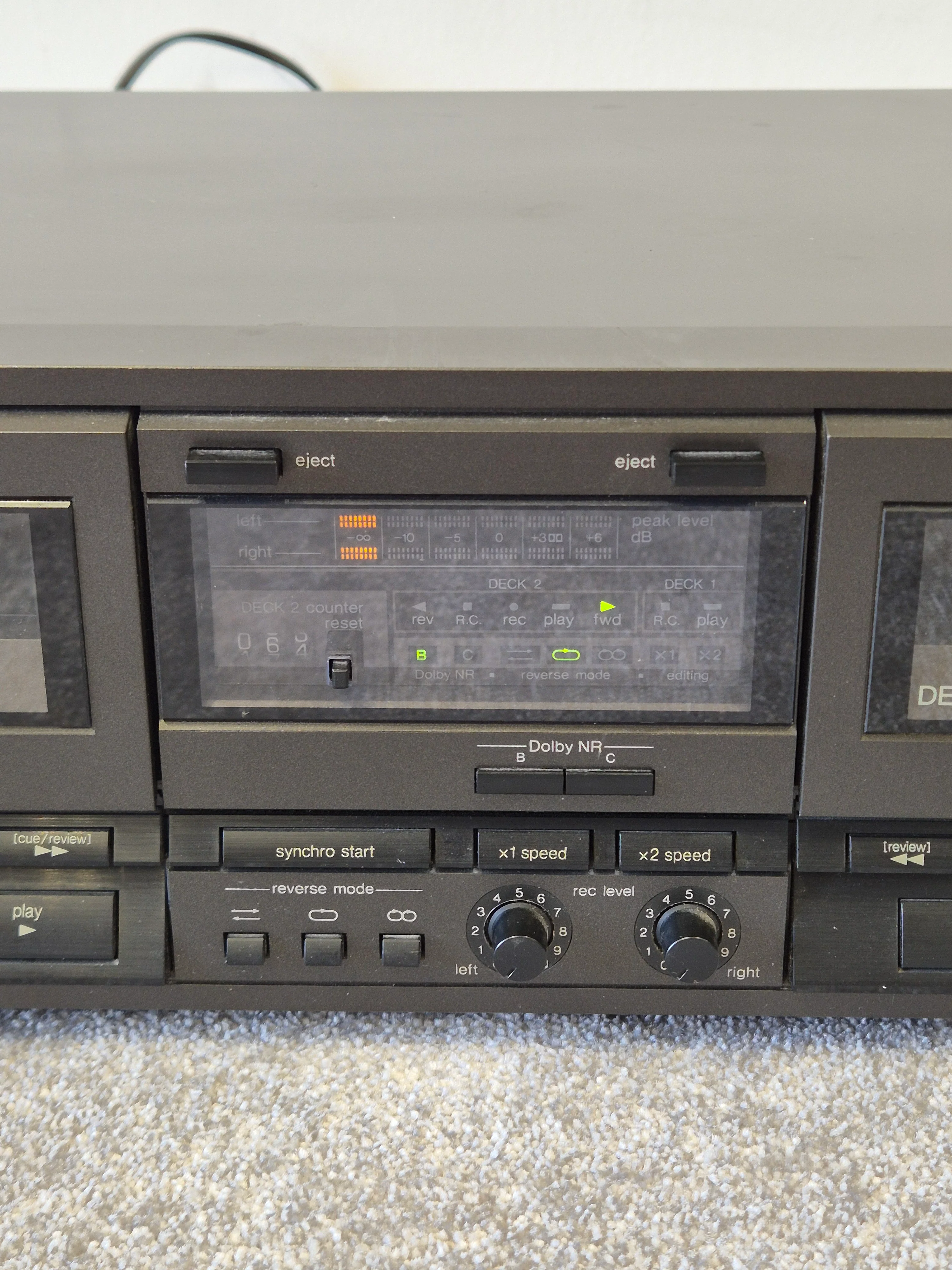 Technics RS-TR165 - Stereo Double Cassette Deck - Image 3