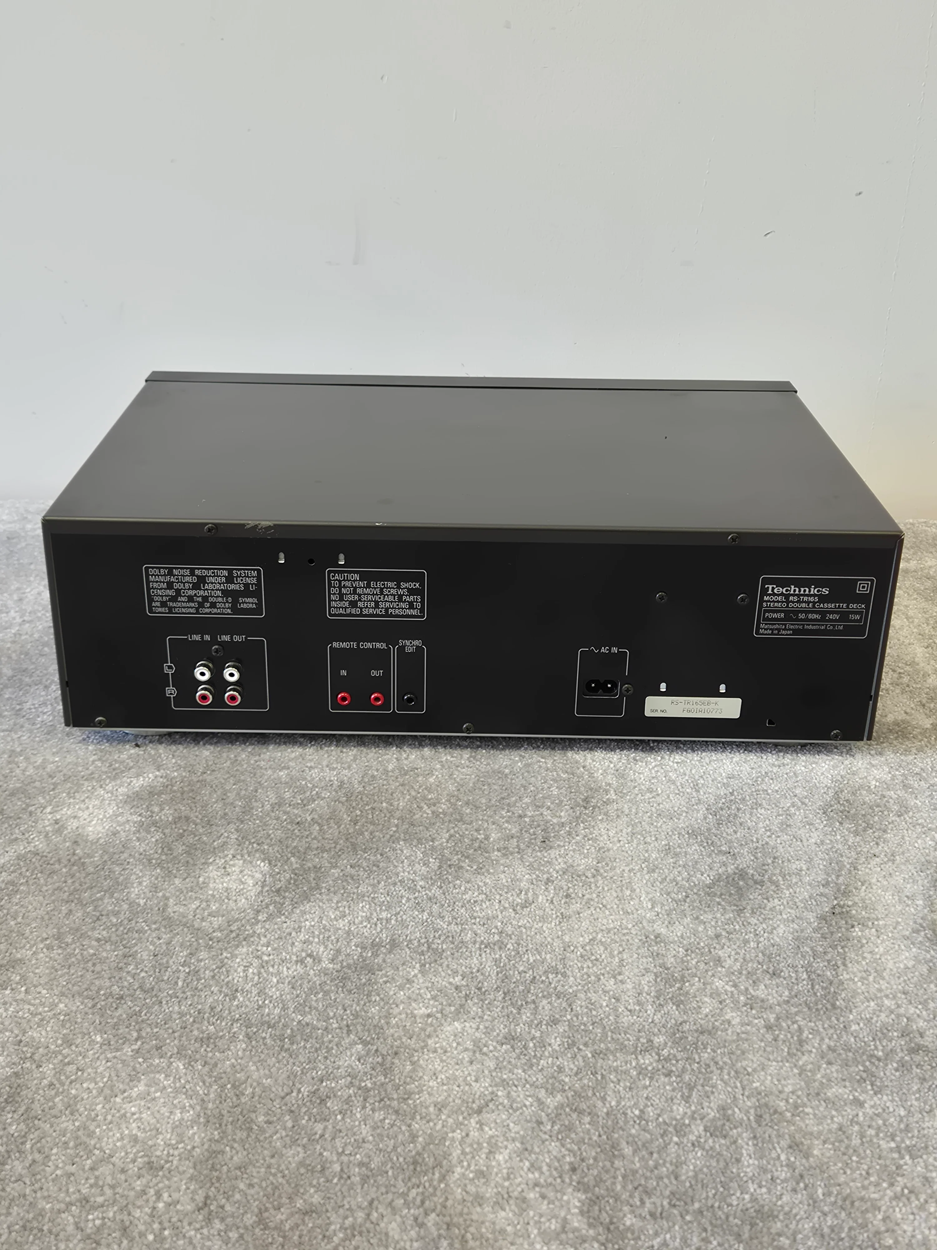 Technics RS-TR165 - Stereo Double Cassette Deck - Image 7
