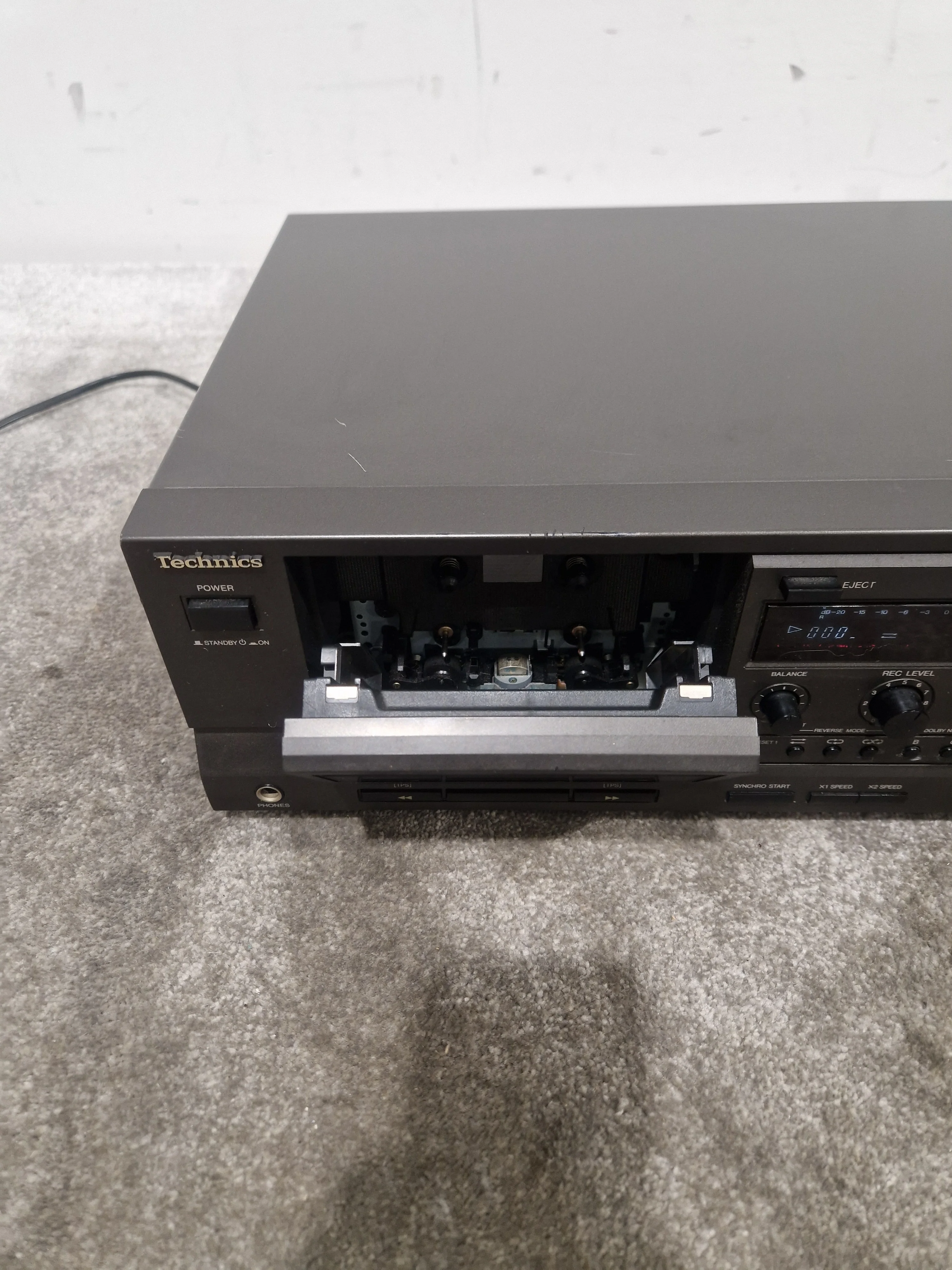 Technics RS-TR333 - Stereo Double Cassette Deck - Black - Excellent - Image 7