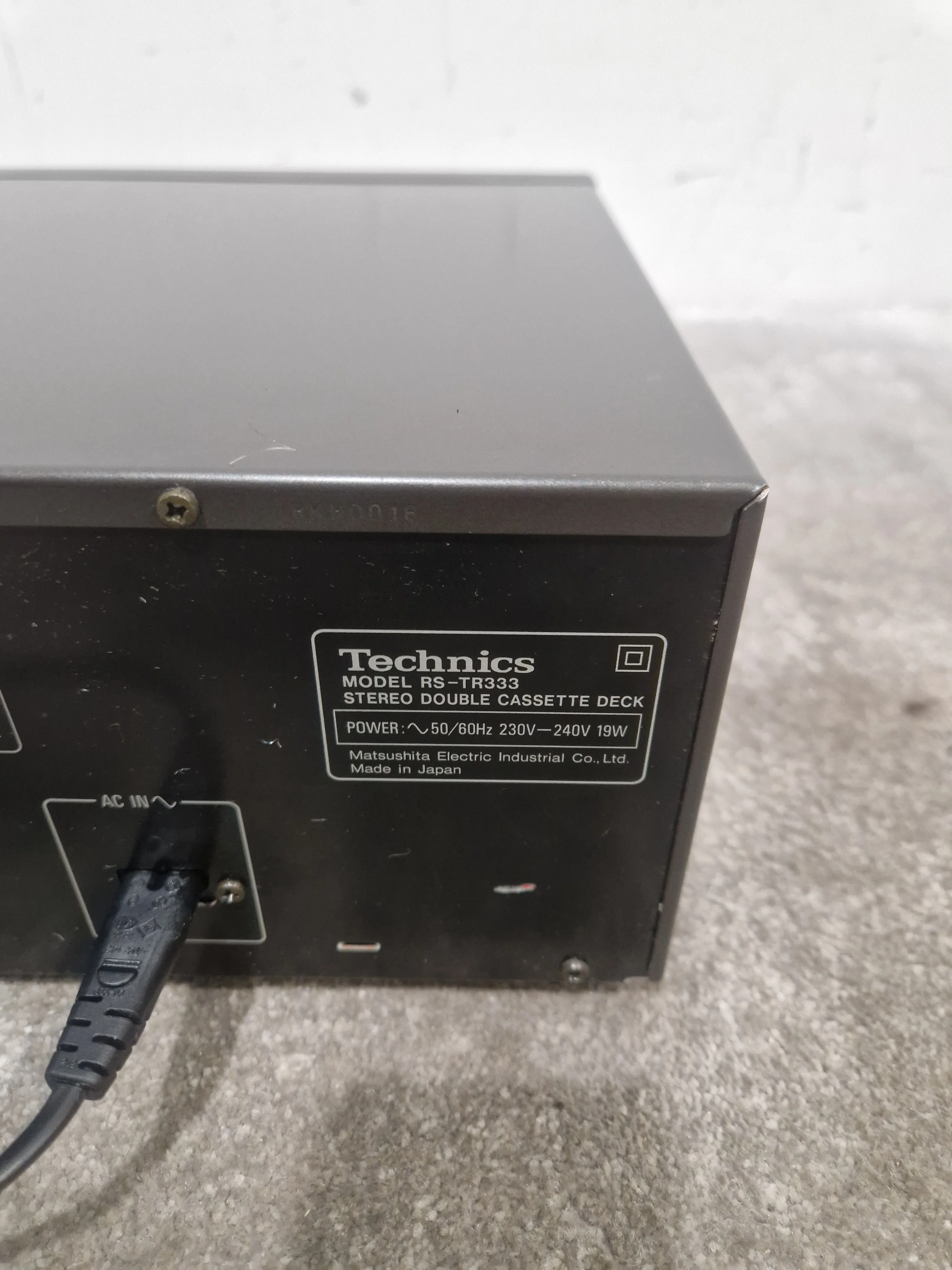 Technics RS-TR333 - Stereo Double Cassette Deck - Black - Excellent - Image 9