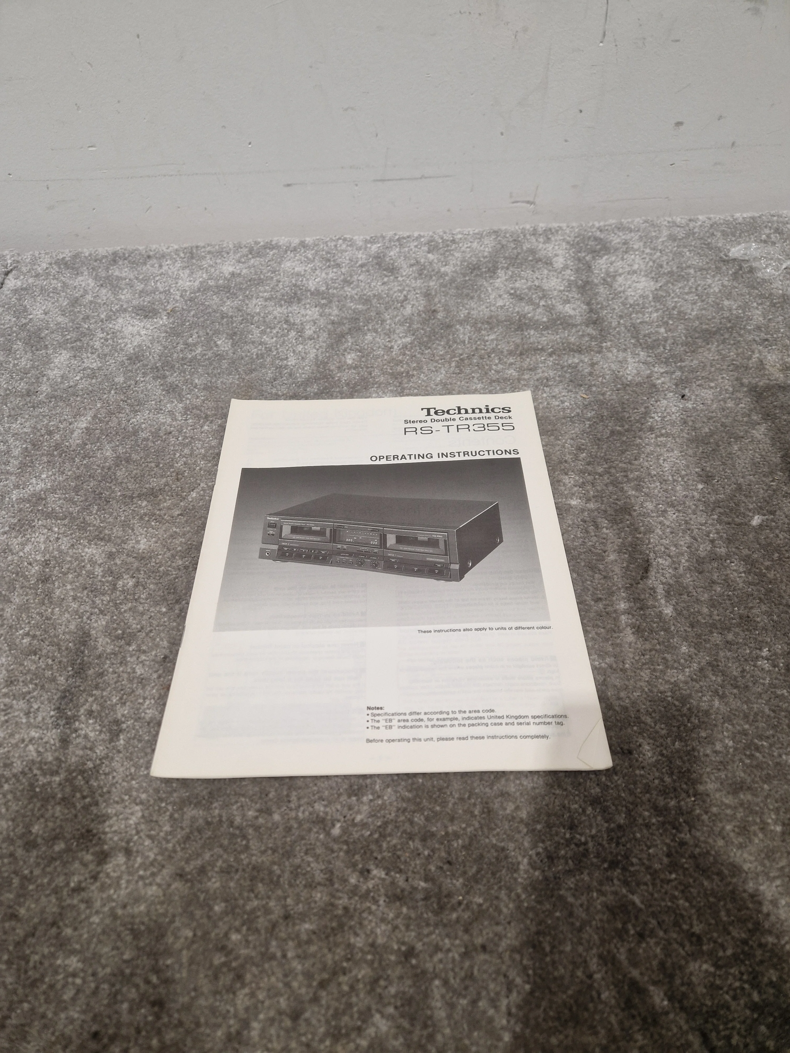 Technics RS-TR355 Cassette Deck - Dual Cassette - Spares or Repair w/ Power Supply - Image 14