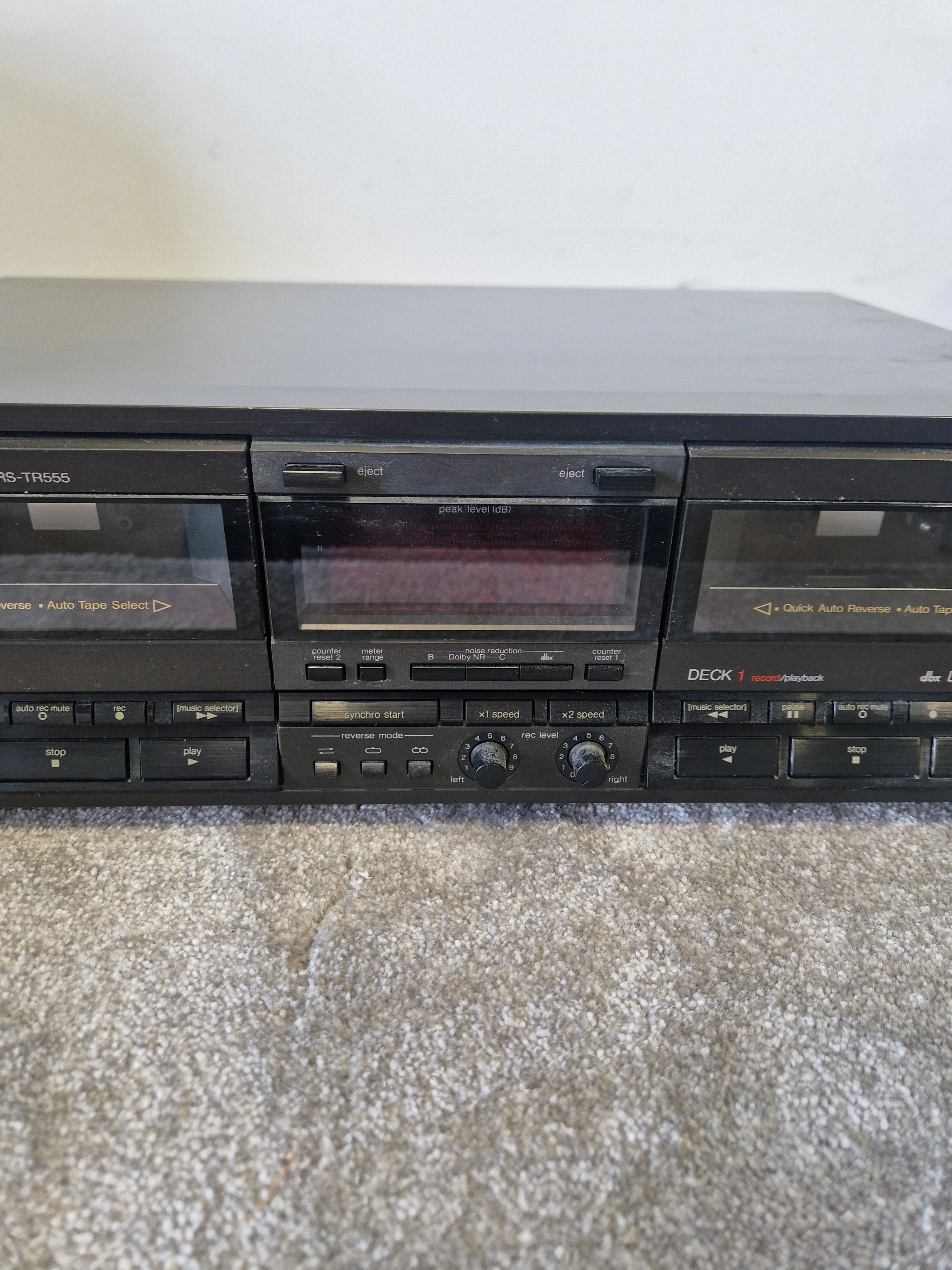 Technics RS-TR555 Dual Cassette Deck – Auto Reverse, Dolby HX Pro - Excellent - Image 5