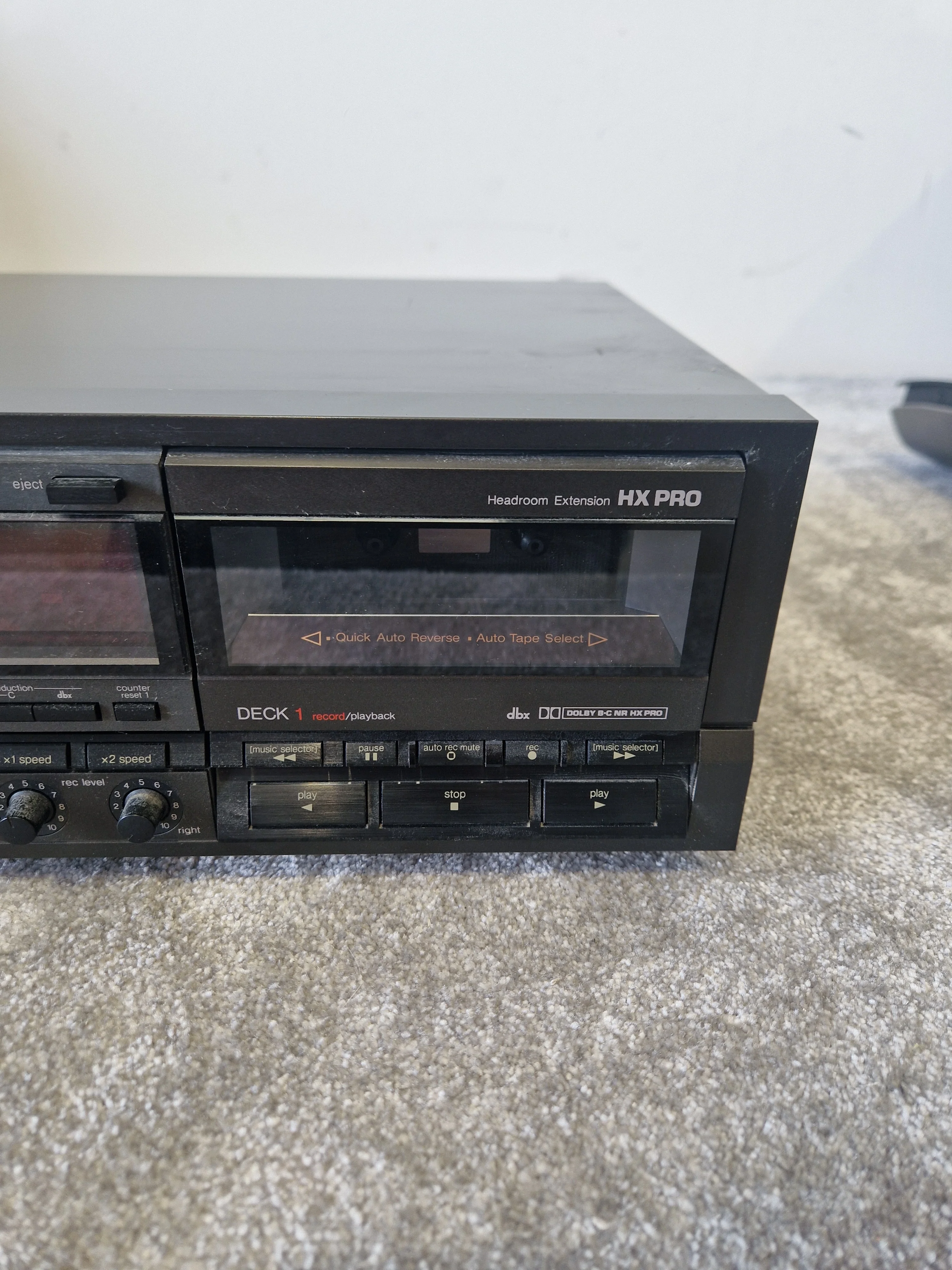 Technics RS-TR555 Dual Cassette Deck – Auto Reverse, Dolby HX Pro - Excellent - Image 6