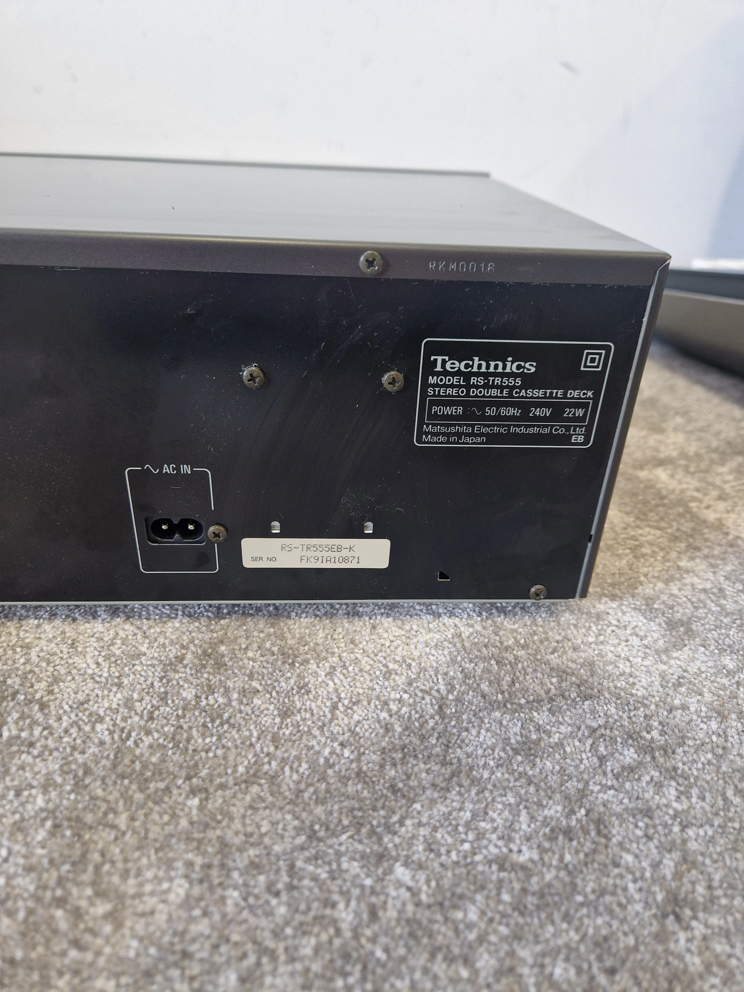 Technics RS-TR555 Dual Cassette Deck – Auto Reverse, Dolby HX Pro - Excellent - Image 9