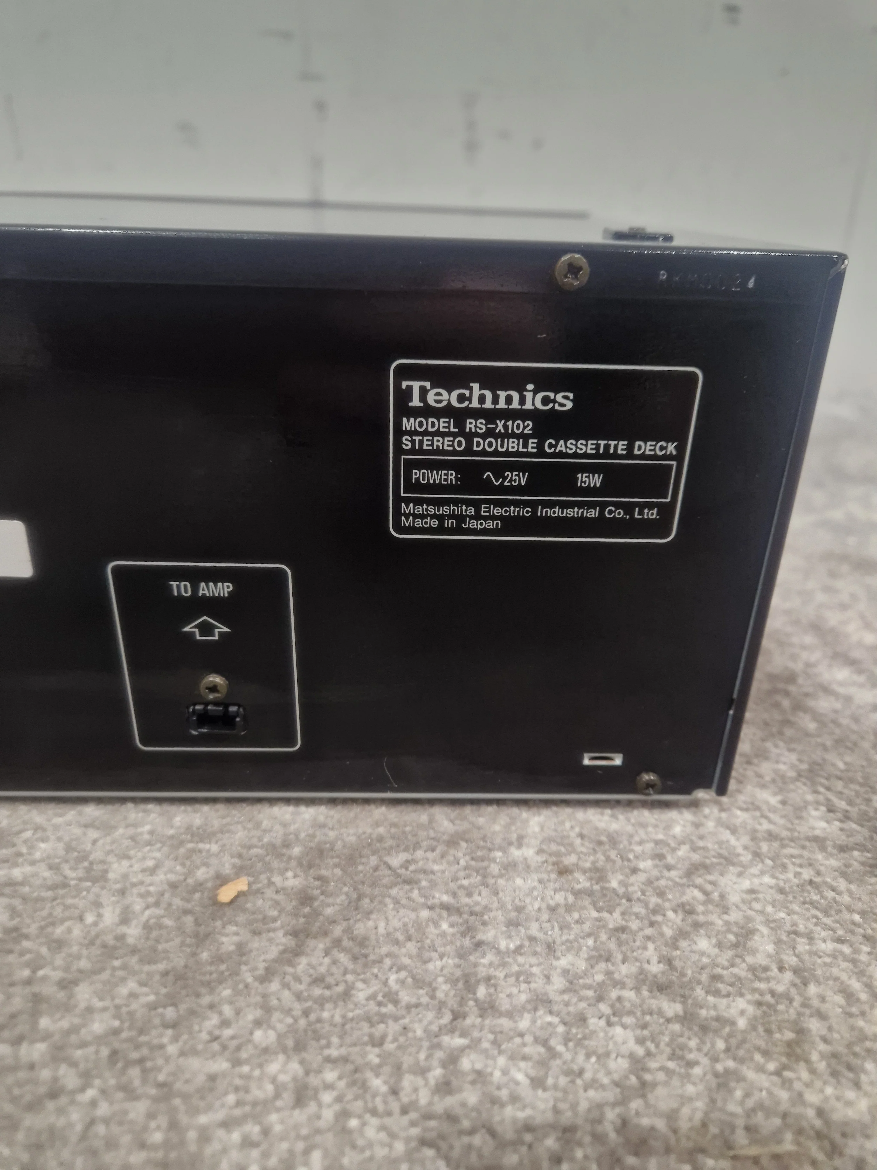 Technics RS-X102 - Stereo Double Cassette Deck - Good - Image 7