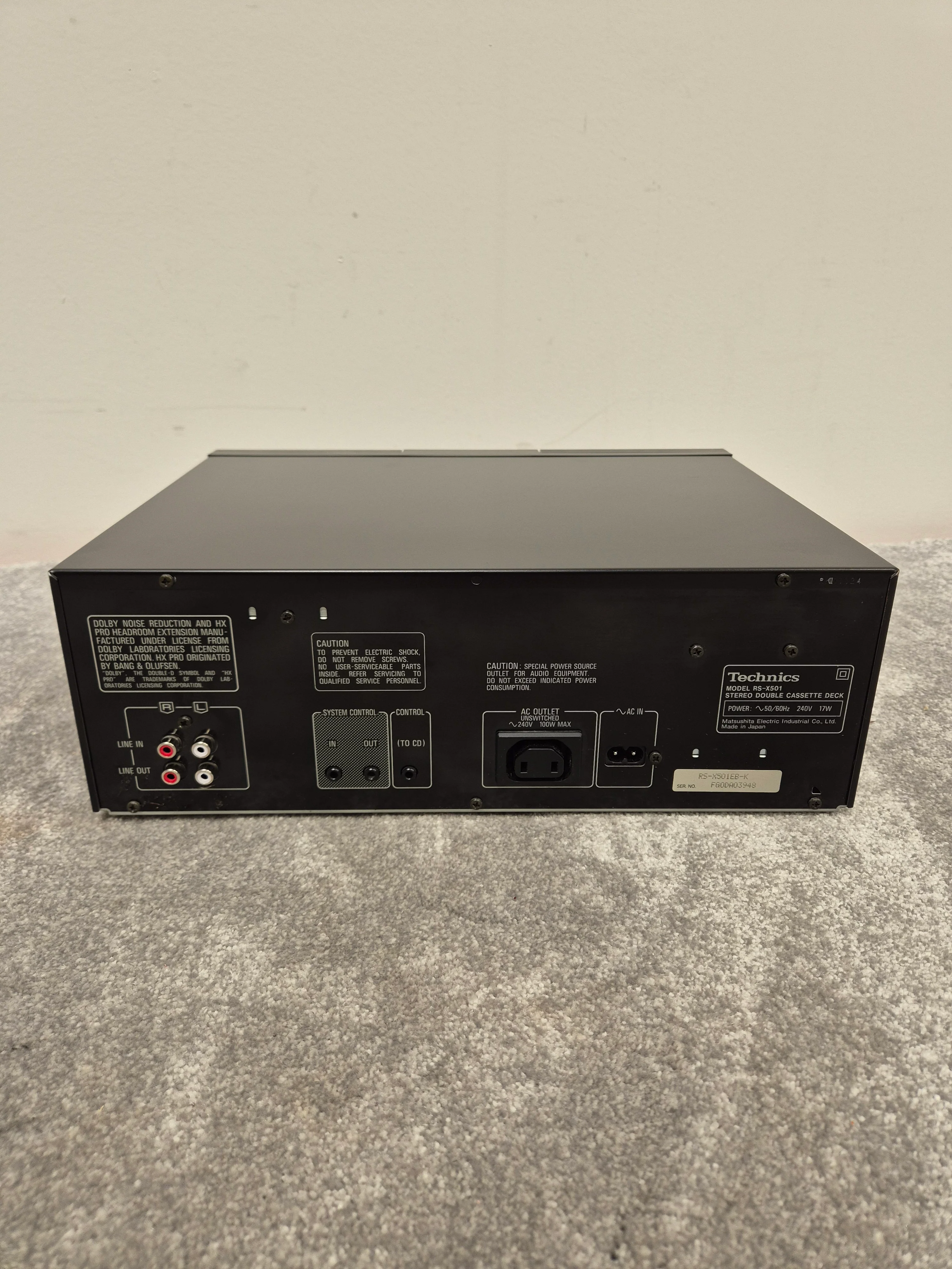 Technics RS-X501 - Stereo Double Cassette Deck - Excellent - Image 8