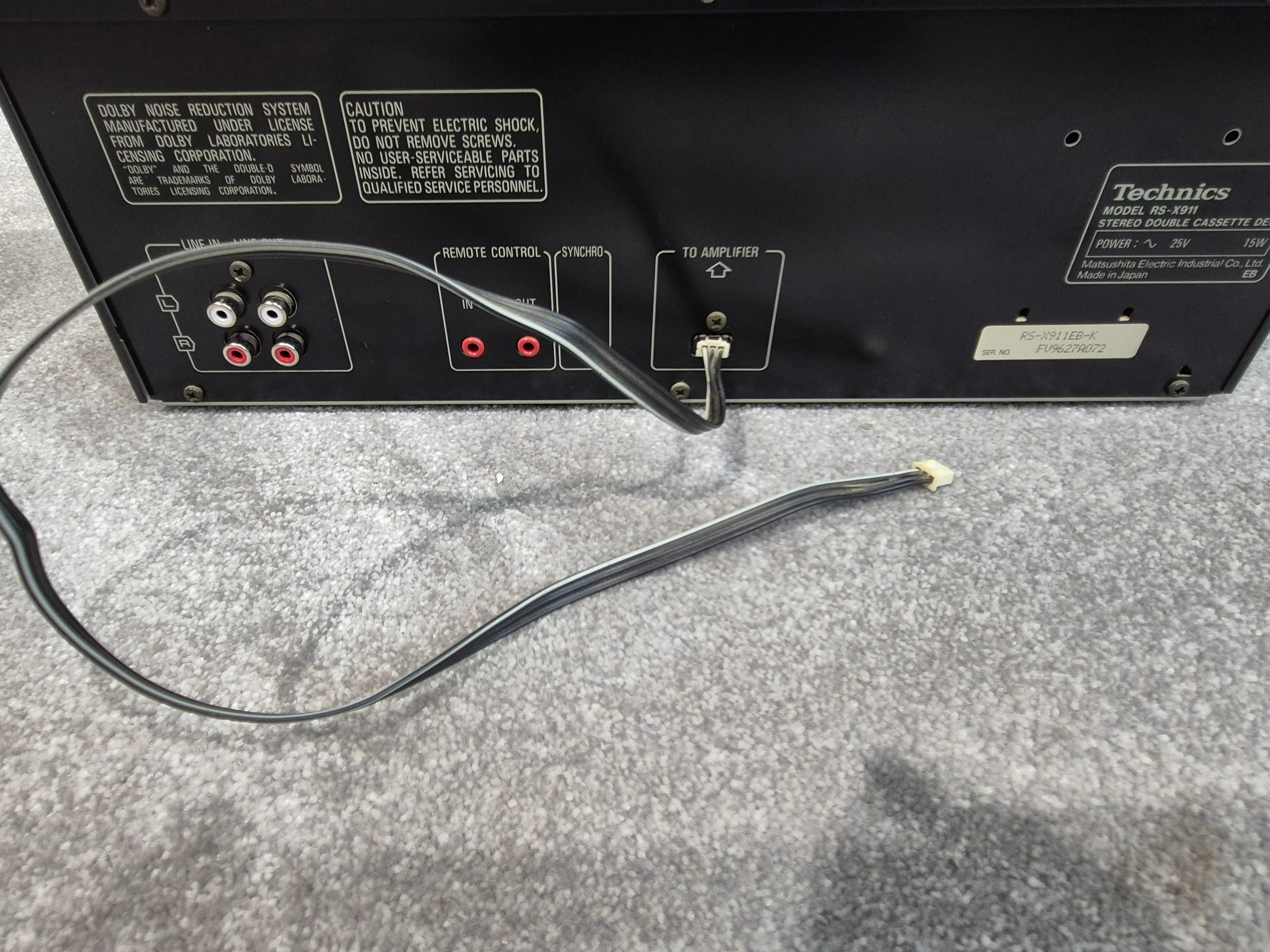 Technics RS-X911 - Stereo Double Cassette Deck (Read Description) - Image 6