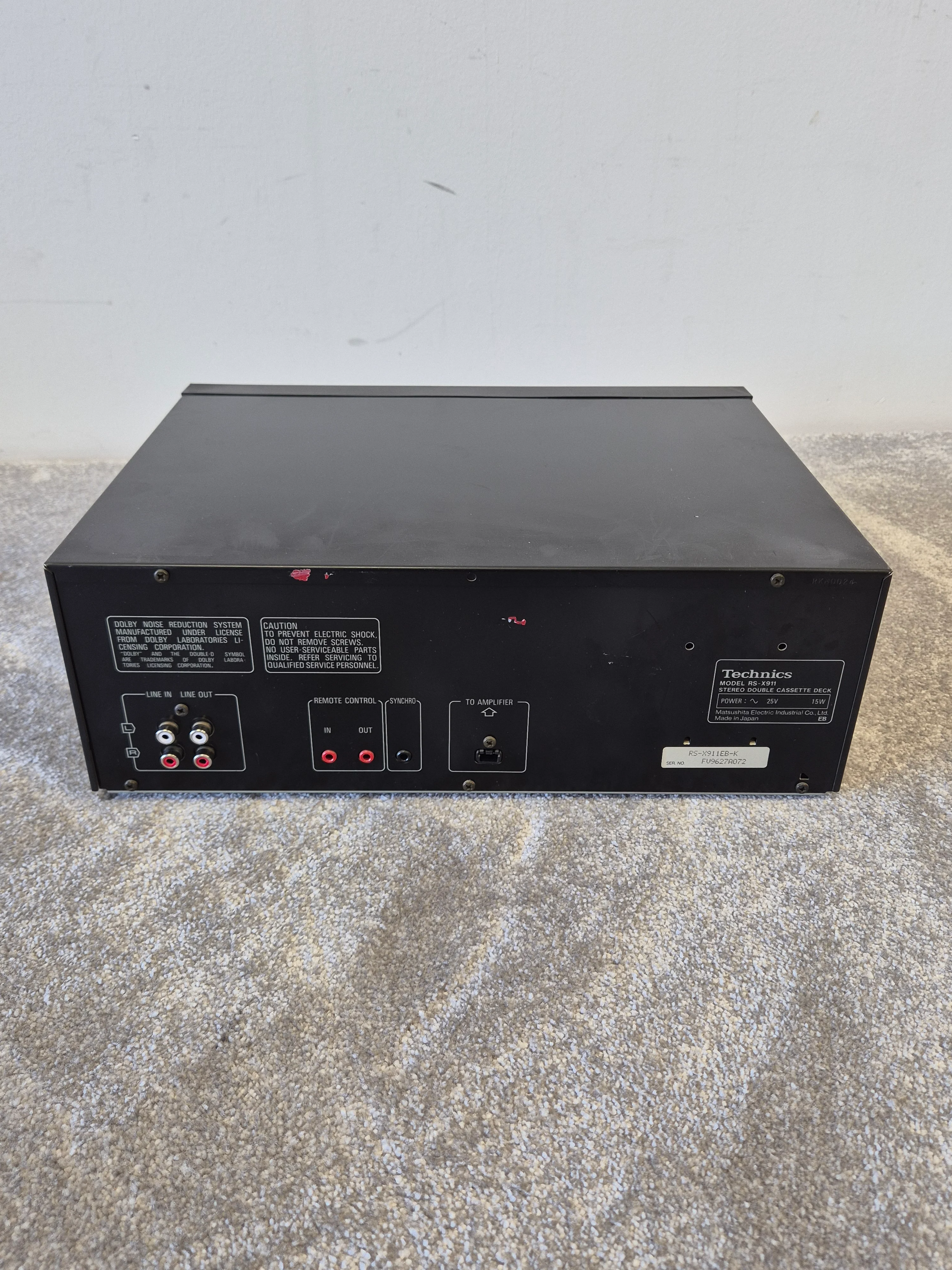 Technics RS-X911 - Stereo Double Cassette Deck (Read Description) - Image 6