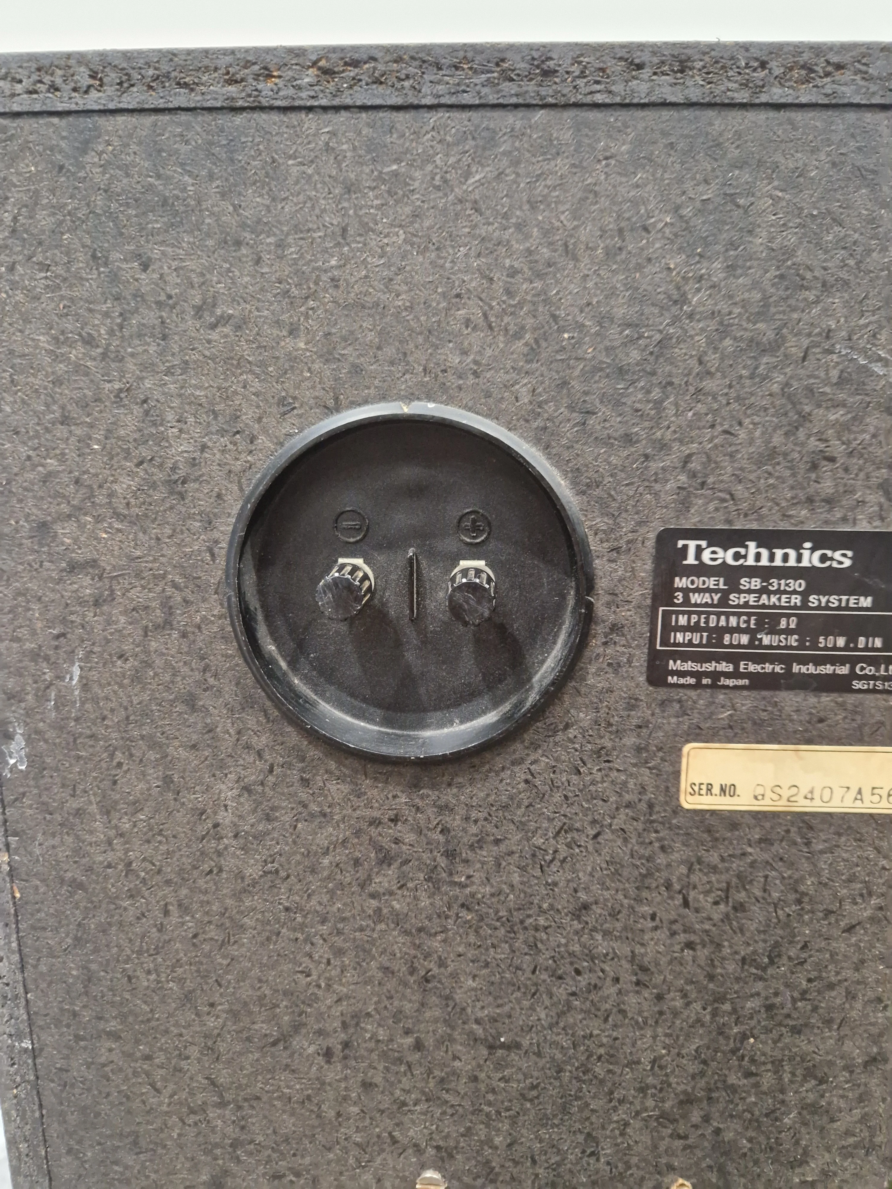 Technics Sb-3130 Pair of Speakers - 3-Way Design, 50W Power - Very Good w/ Manuals - Image 8