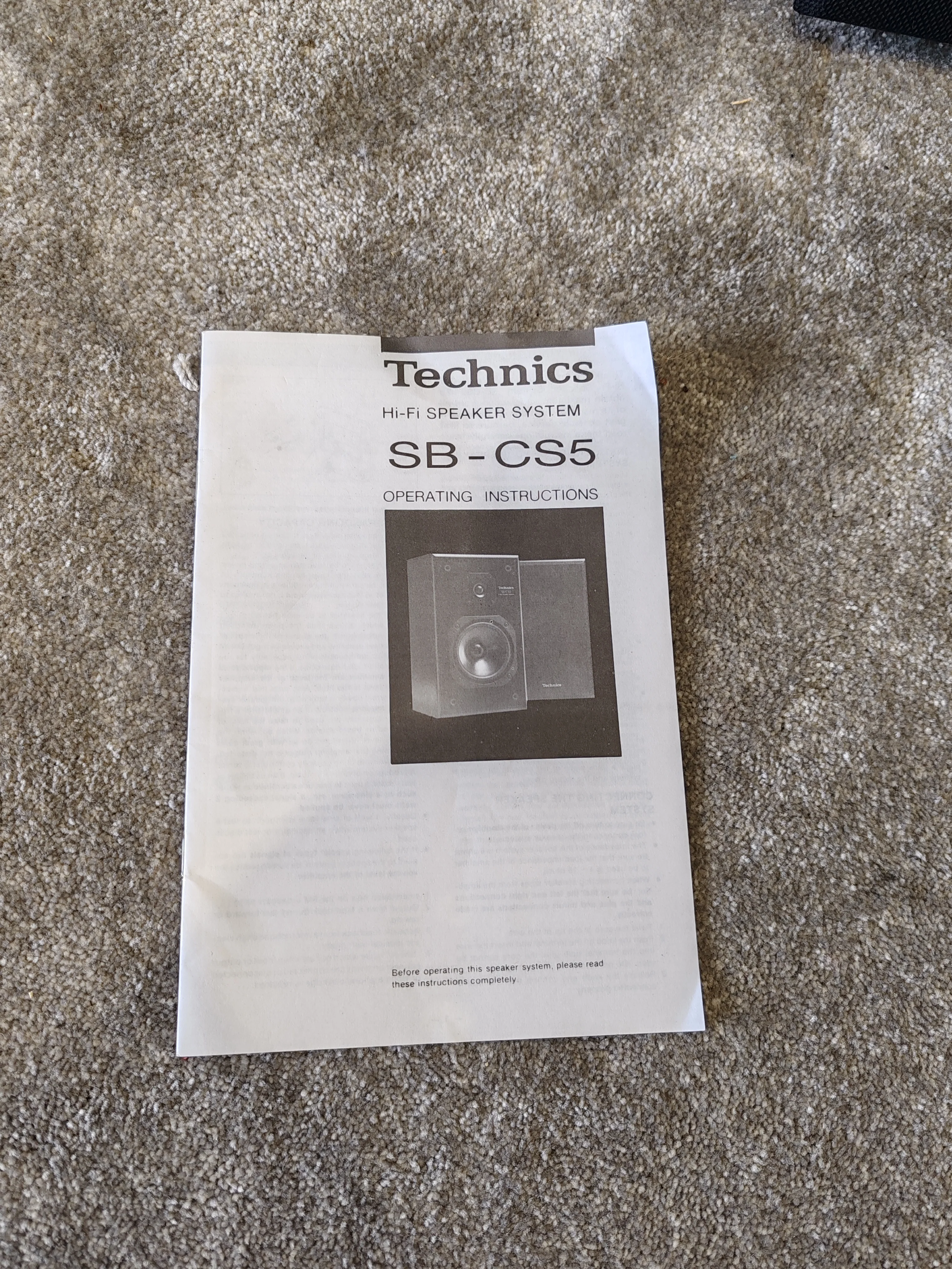 Technics SB-CS5 Hi-Fi Speaker System Pair- Very Good Condition - Image 5