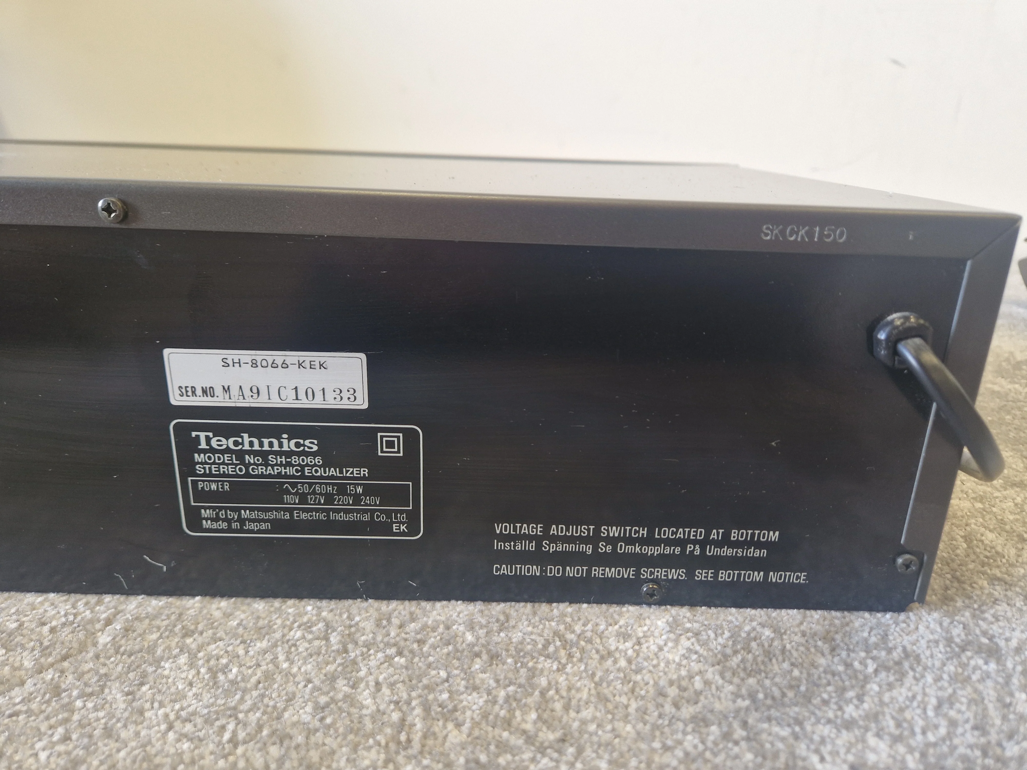 Technics SH-8066 Stereo Graphic Equalizer – 12-Band Analyzer - Very Good - Image 2