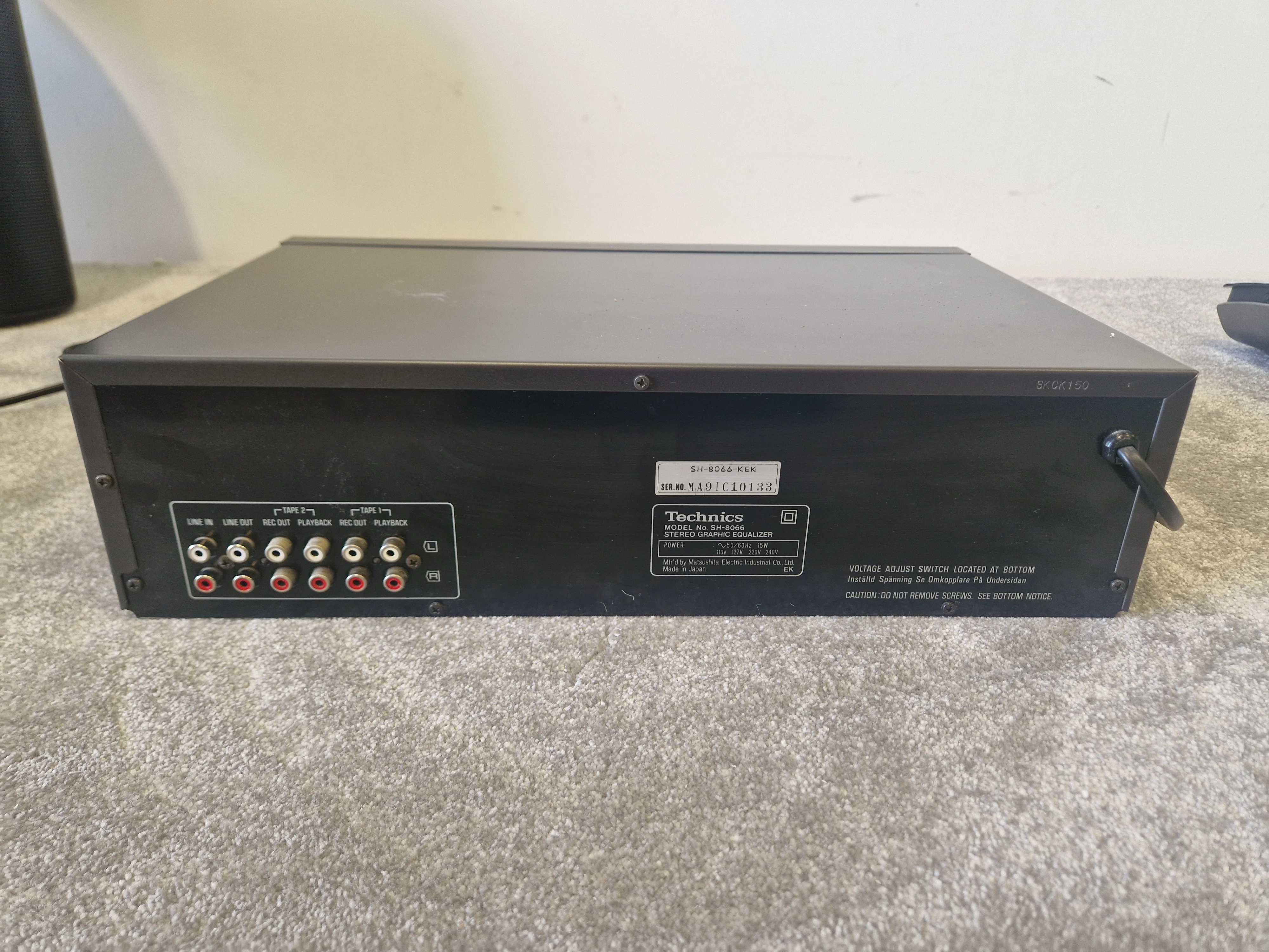 Technics SH-8066 Stereo Graphic Equalizer – 12-Band Analyzer - Very Good - Image 6