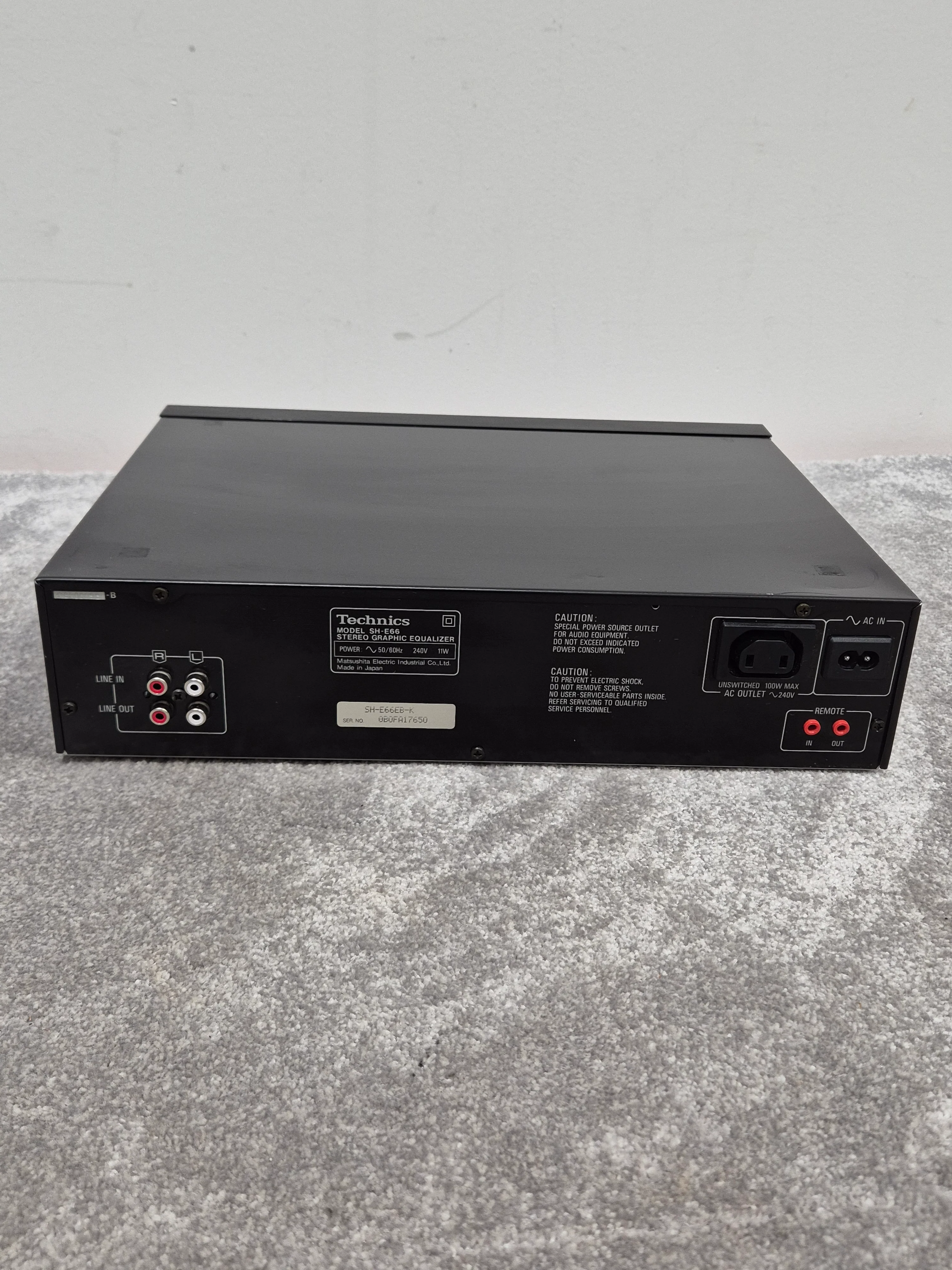 Technics SH-E66 - Stereo Graphic Equalizer - Image 7