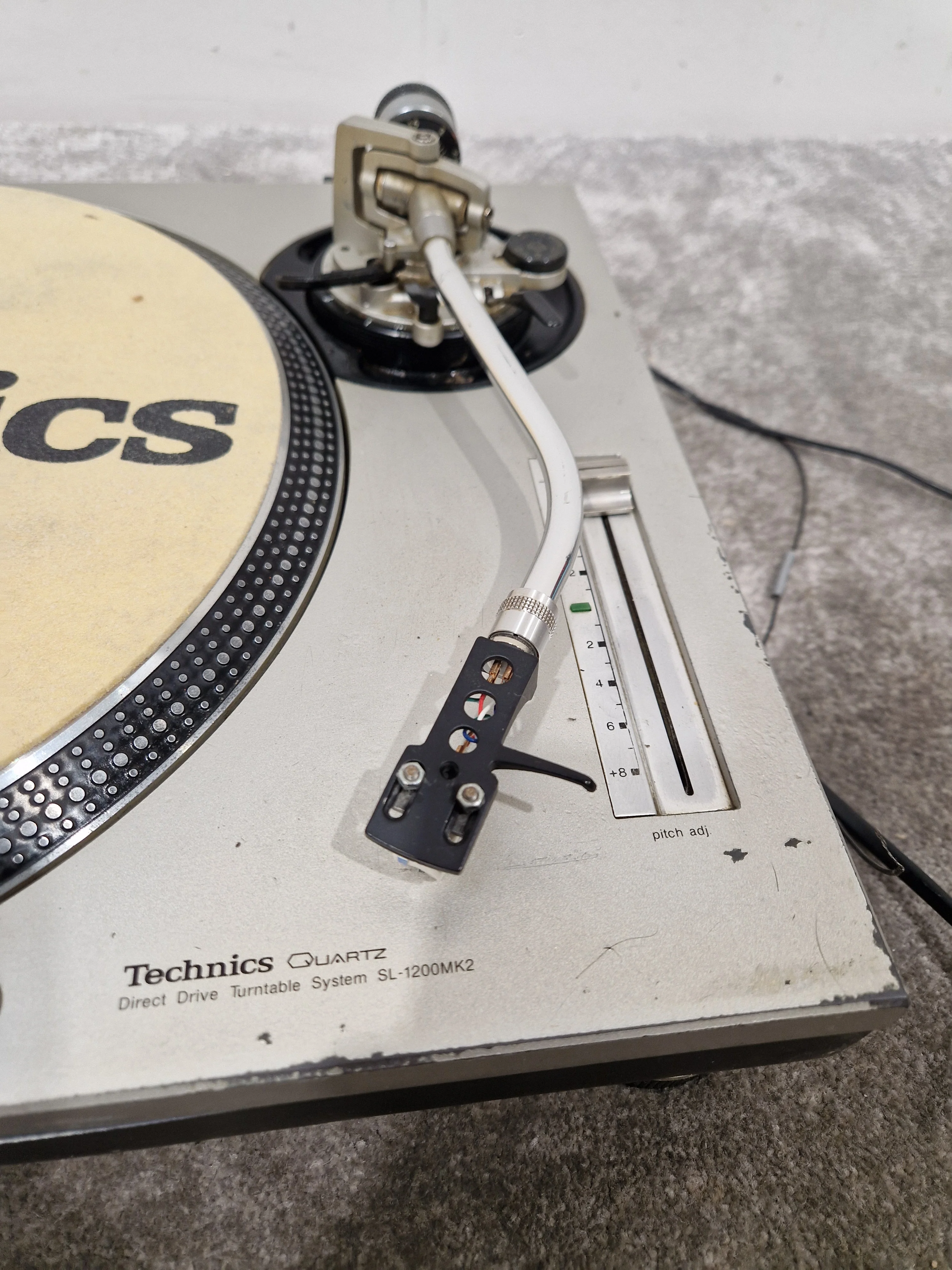 Technics SL-1200 MK2-A - Direct Drive Turntable - Good w/ Power Supply - Image 3