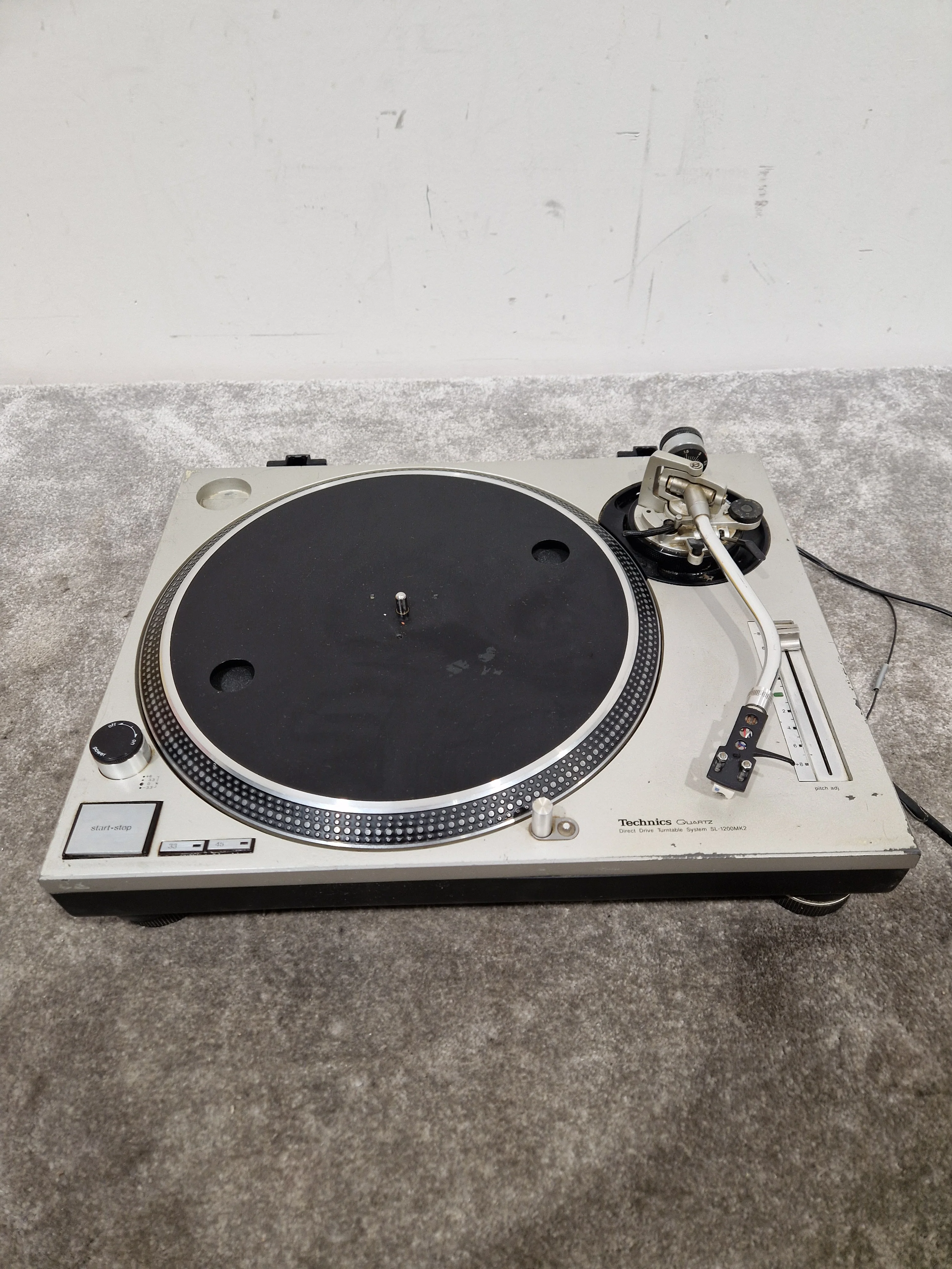 Technics SL-1200 MK2-A - Direct Drive Turntable - Good w/ Power Supply - Image 5