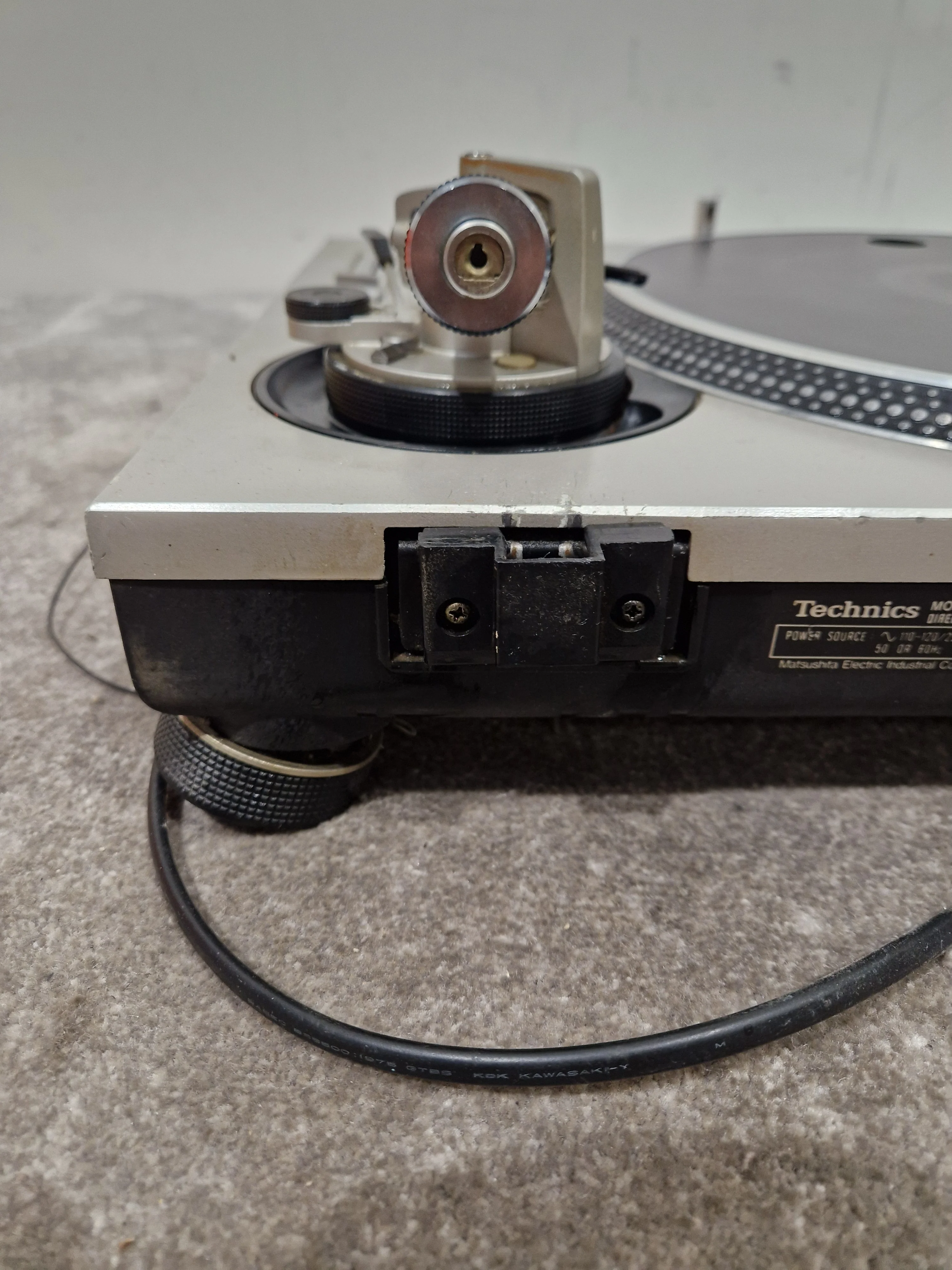 Technics SL-1200 MK2-A - Direct Drive Turntable - Good w/ Power Supply - Image 8