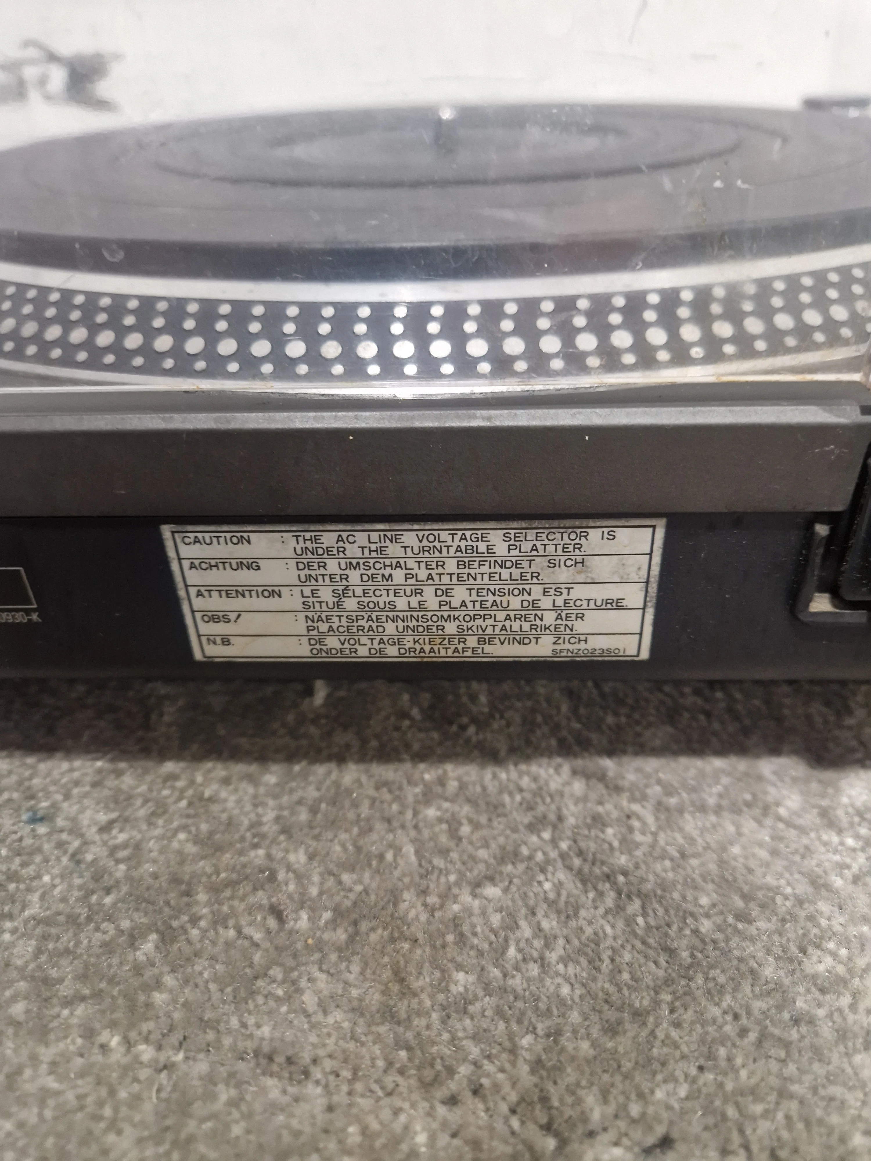 Technics Sl-1210mk2 Turntable - Direct Drive - Excellent - Image 12