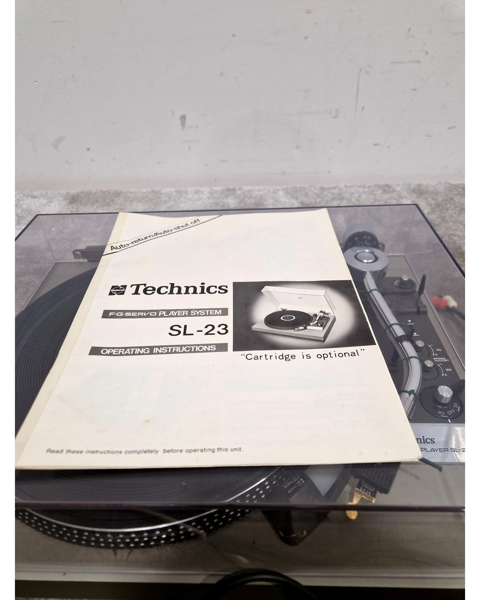 Technics SL-23 - Turntable - Silver/Grey - Refurbished w/ Manuals - Image 4