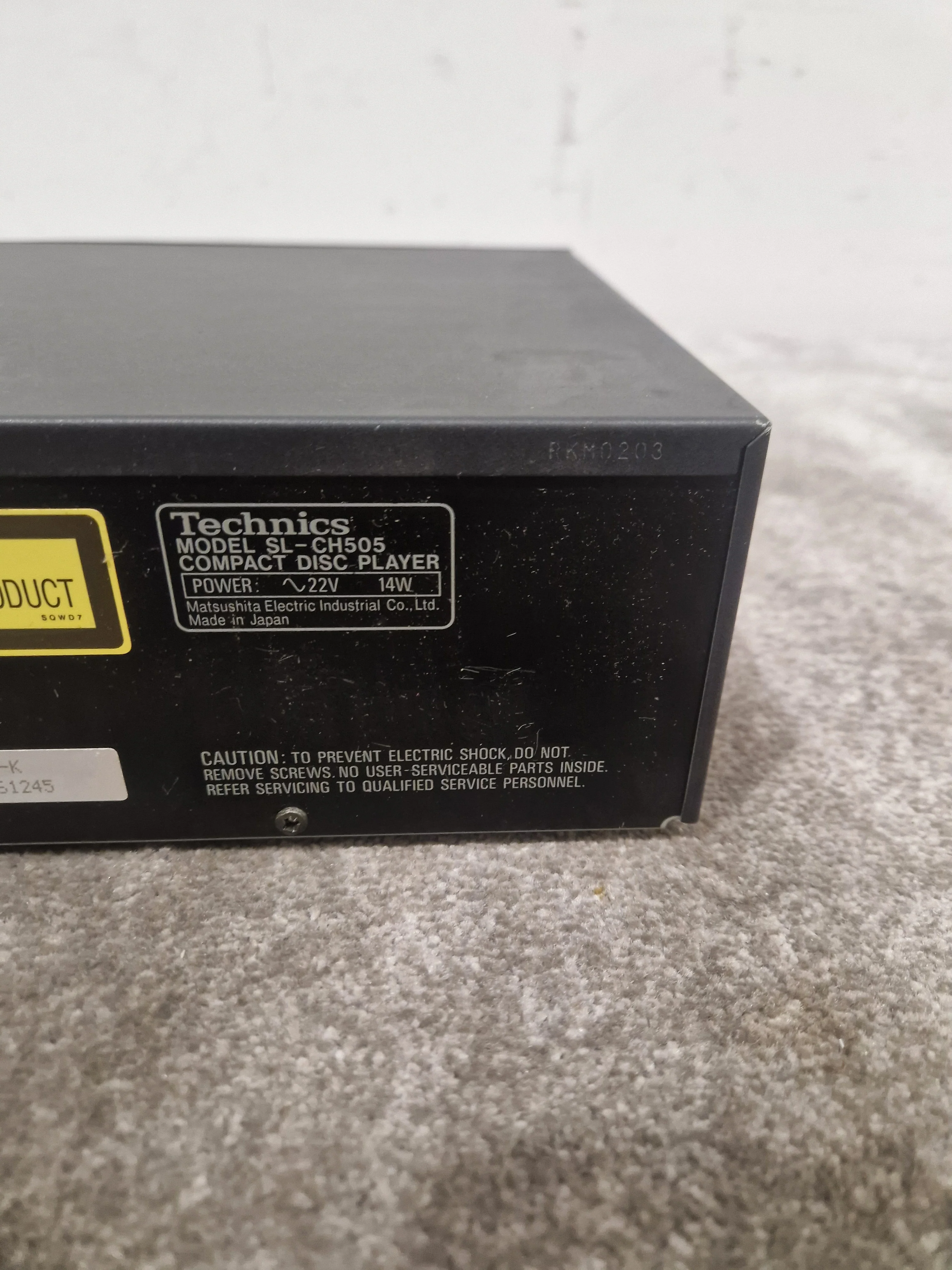 Technics SL-CH605 - CD Player - Black - Good - Image 8