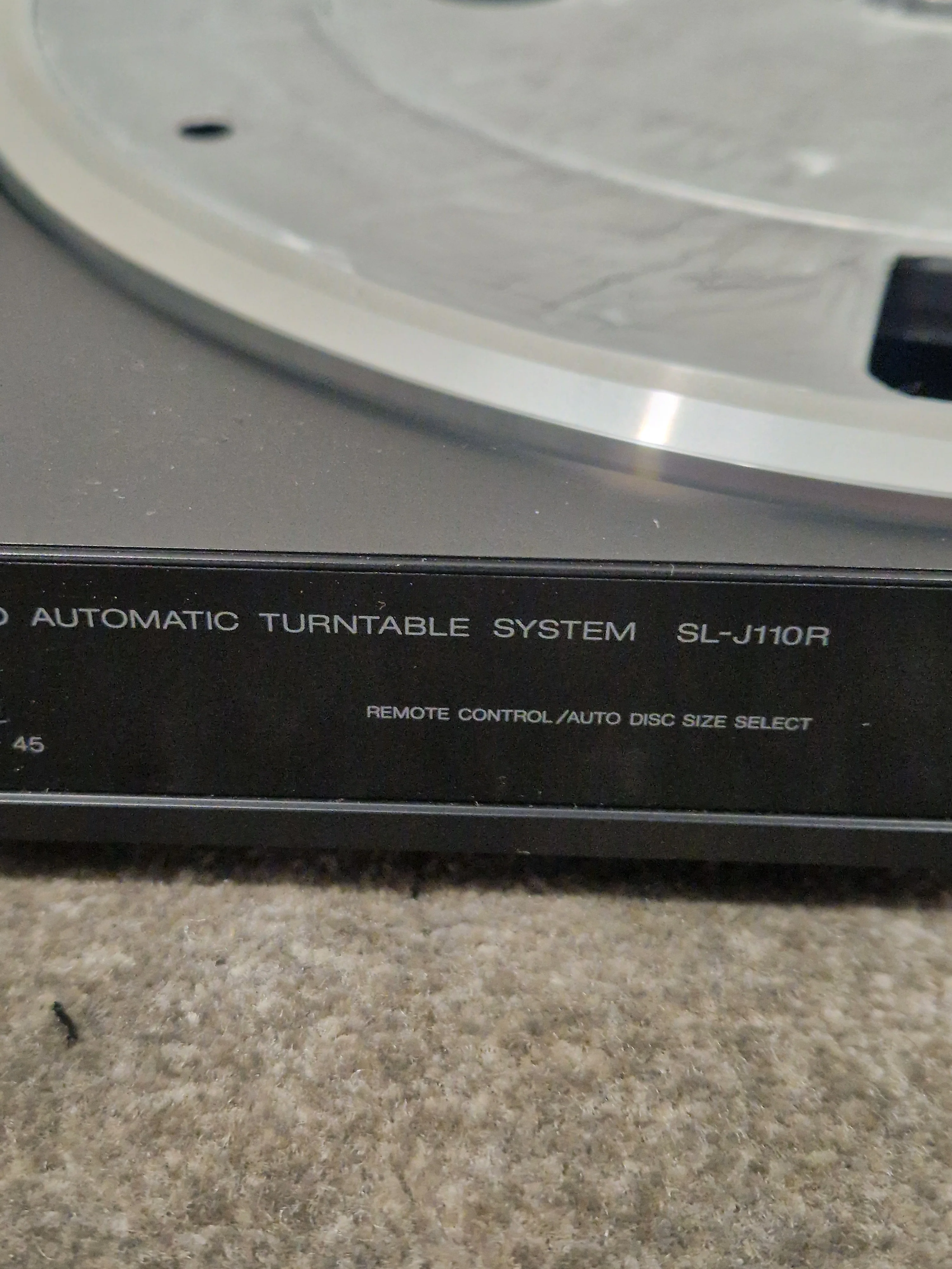 Technics SL-J110R - DC Servo Automatic Turntable System - Spares or Repair - Image 7